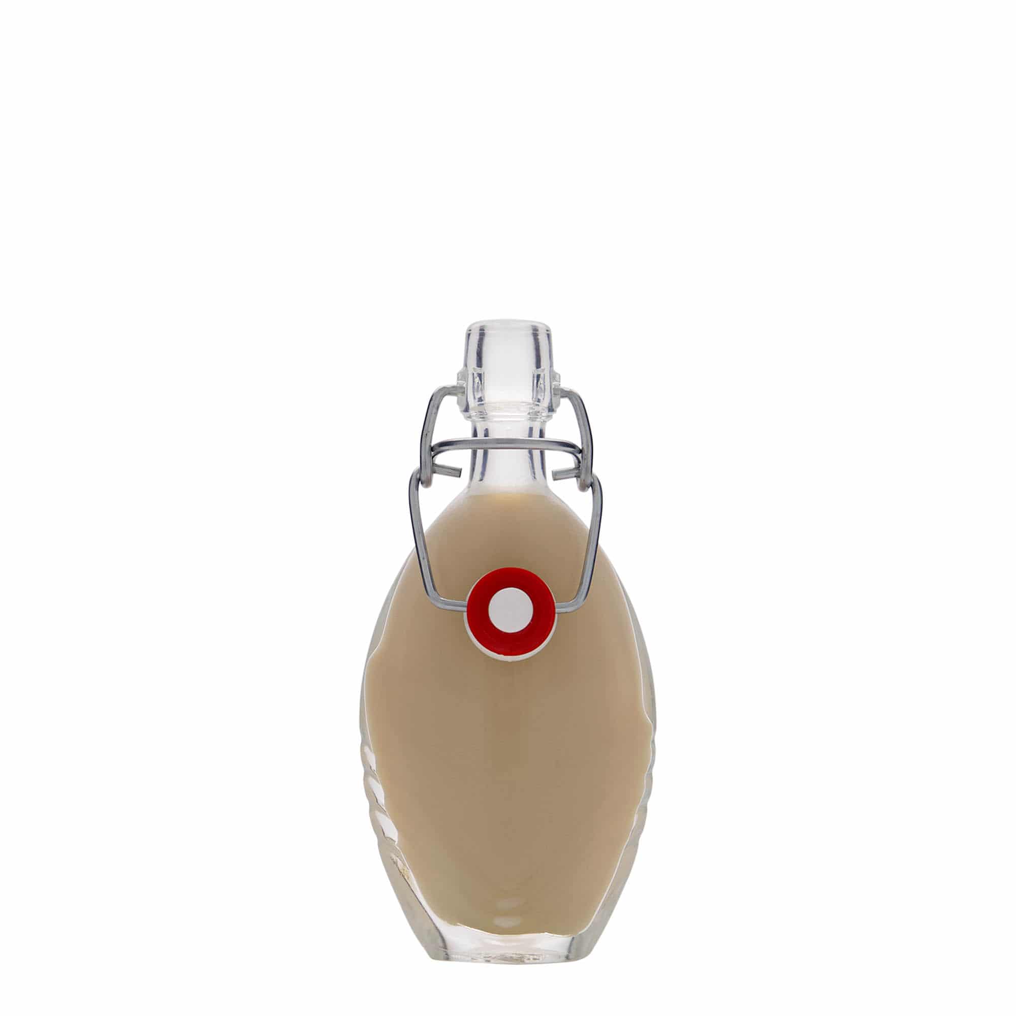 40 ml glasflaske »Florence«, oval, åbning: klemme lukning
