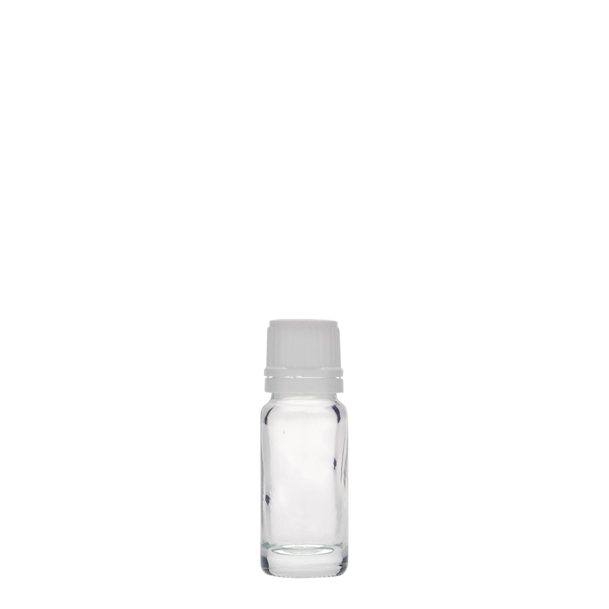 10 ml medicinflaske, glas, åbning: DIN 18