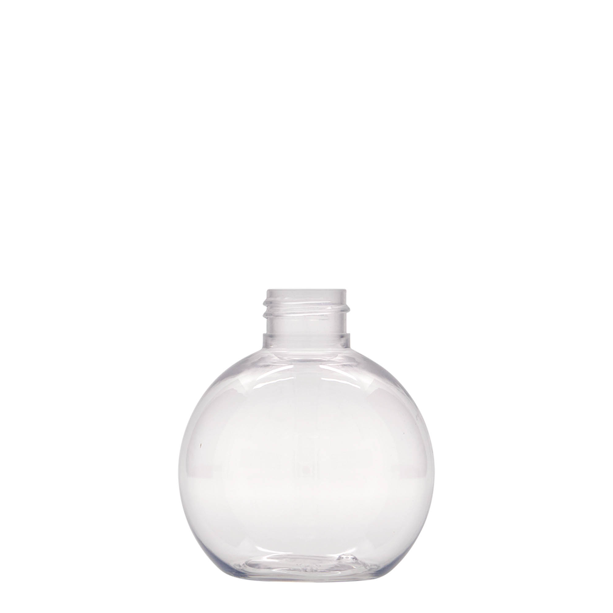 150 ml PET-flaske 'Perry', rund, plastik, åbning: 24/410 150 ml PET-flaske 'Perry', rund, plastik, åbning: 24/410
