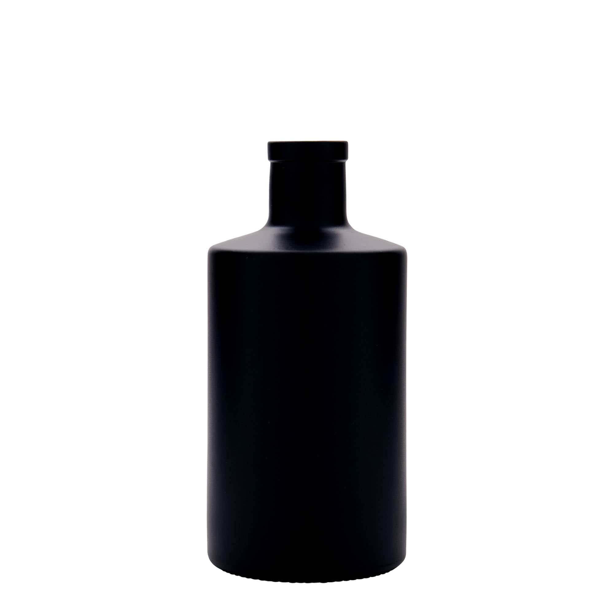 500 ml glasflaske 'Caroline', sort, åbning: Kork 500 ml glasflaske 'Caroline', sort, åbning: Kork