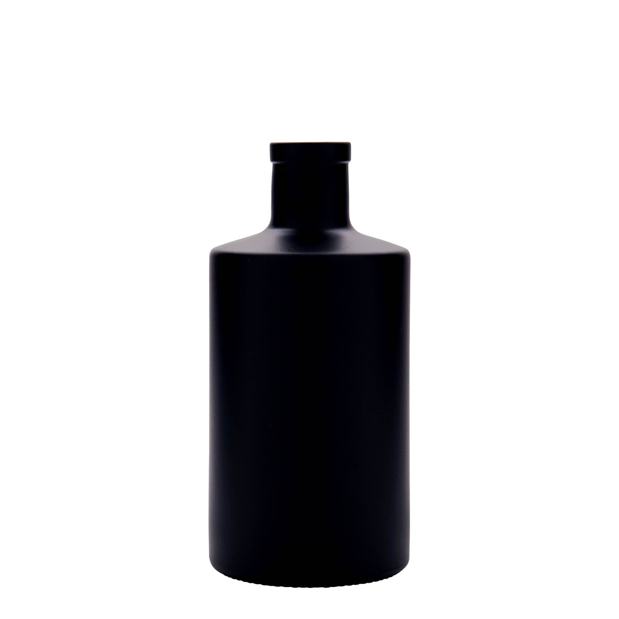 500 ml glasflaske »Caroline«, sort, åbning: kork