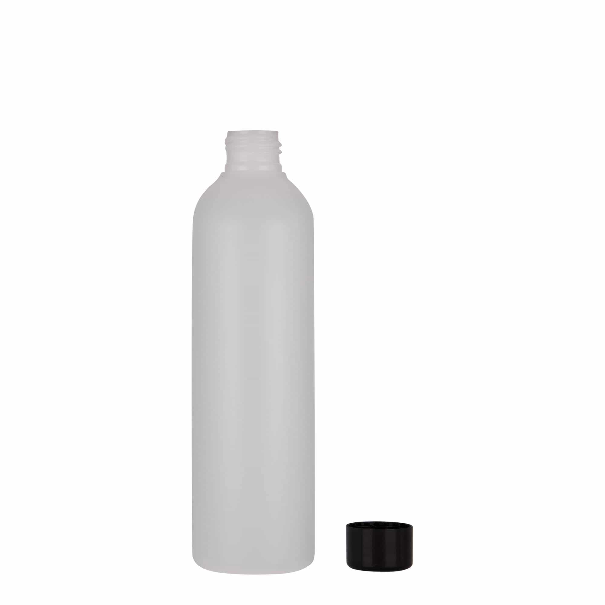 250 ml plastflaske 'Tuffy', HDPE, natur, åbning: GPI 24/410