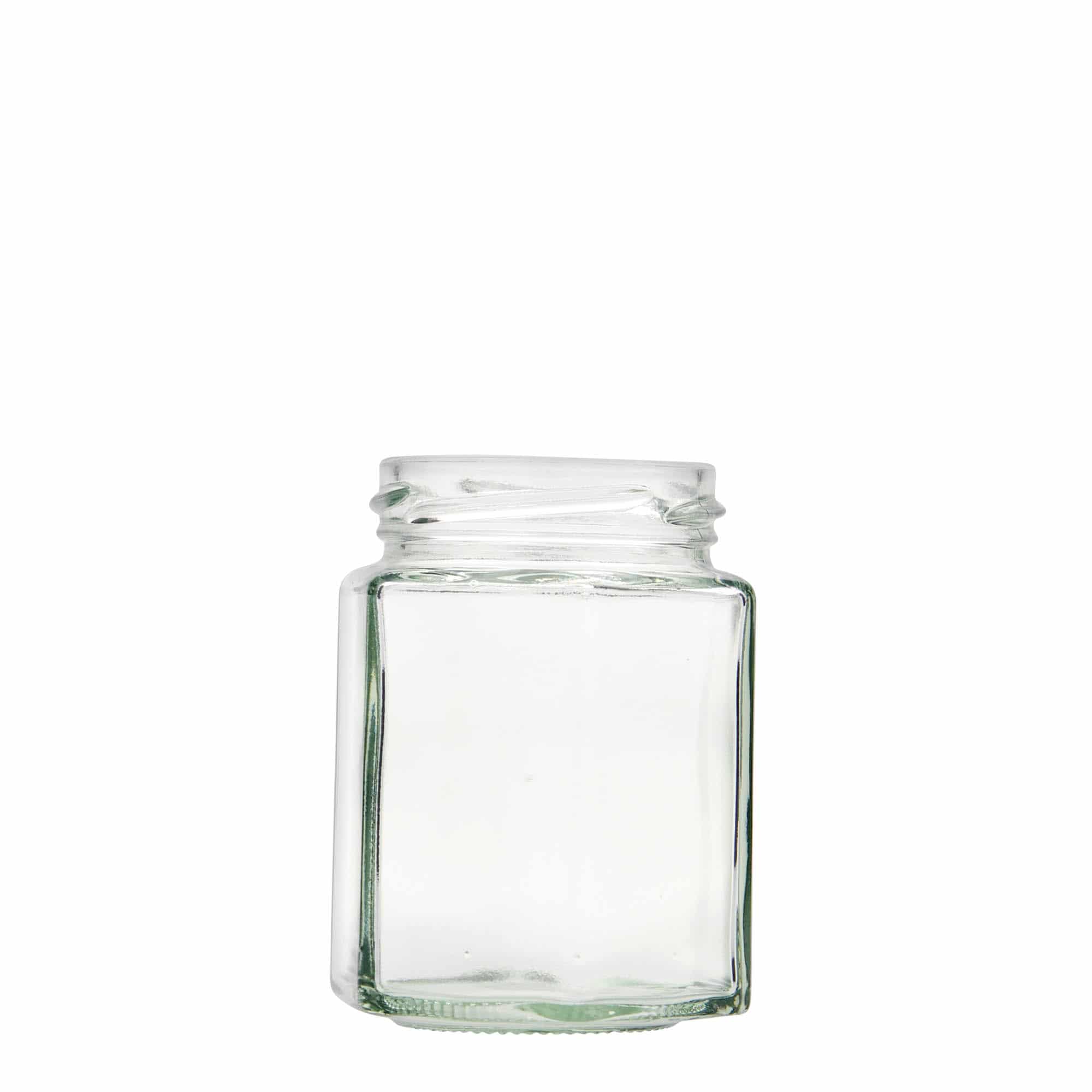 191 ml sekskantet glas, åbning: Twist-off (TO 58)