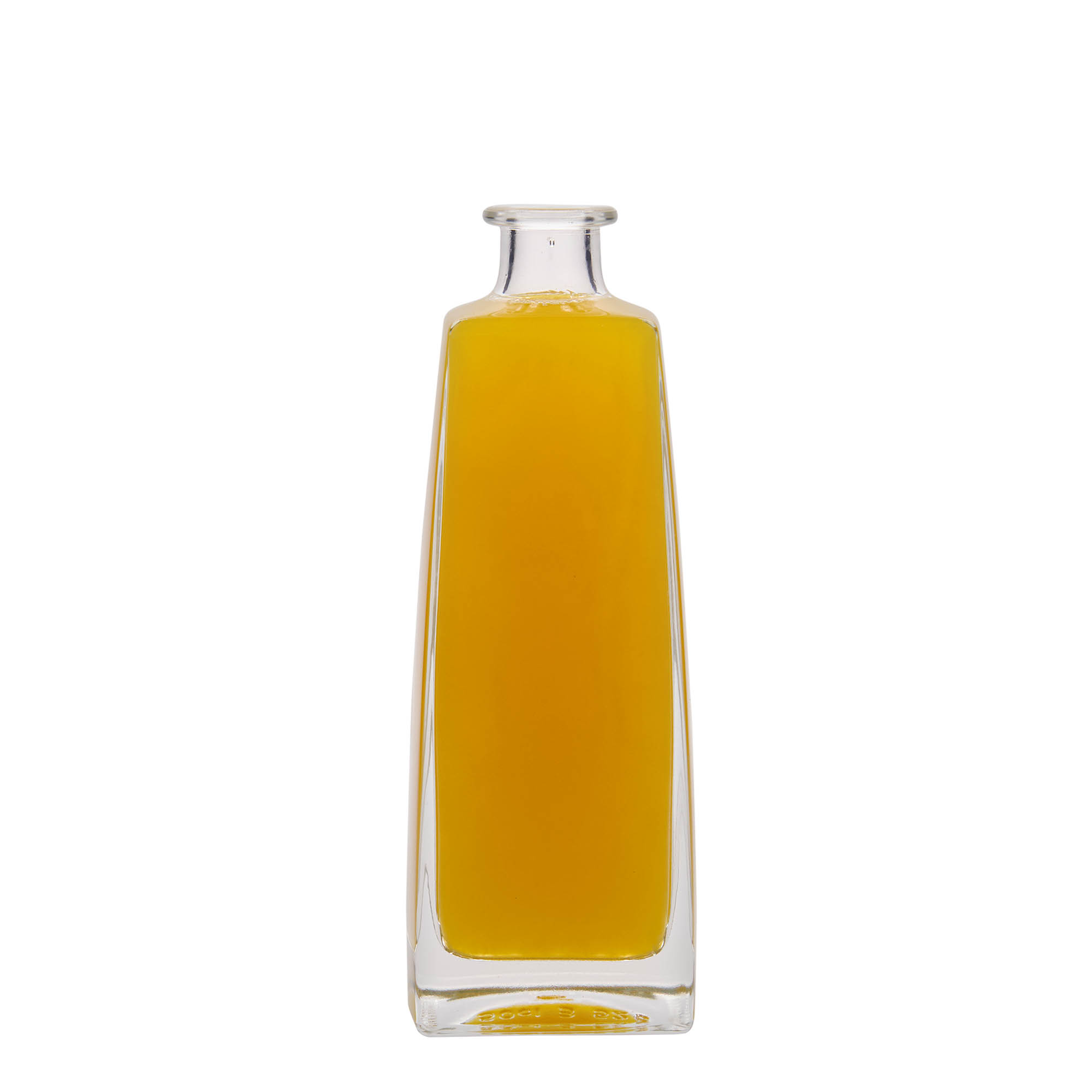 500 ml glasflaske 'Timmy', rektangulær, munding: prop