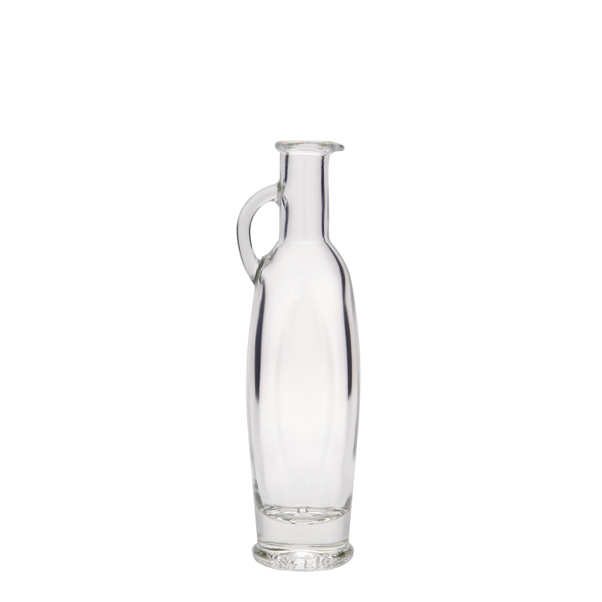 100 ml glasflaske 'Eleganta', oval, åbning: kork