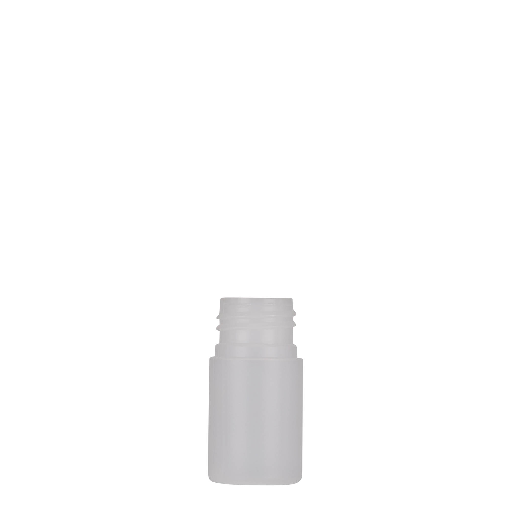 15 ml plastflaske 'Tuffy', HDPE, natur, åbning: 24/410