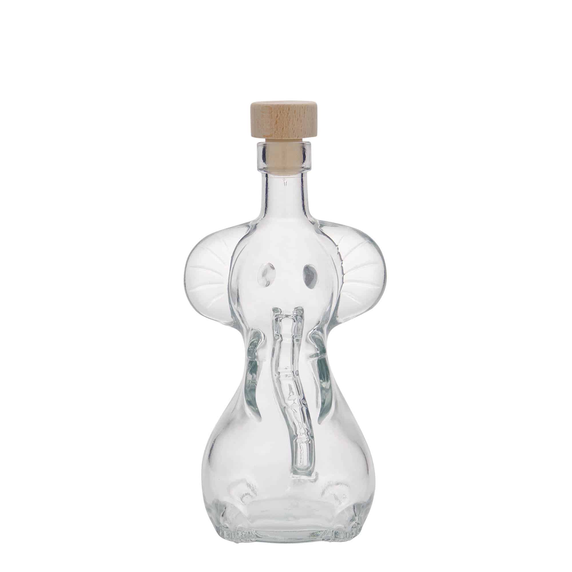 200 ml glasflaske 'Elefant', åbning: Kork