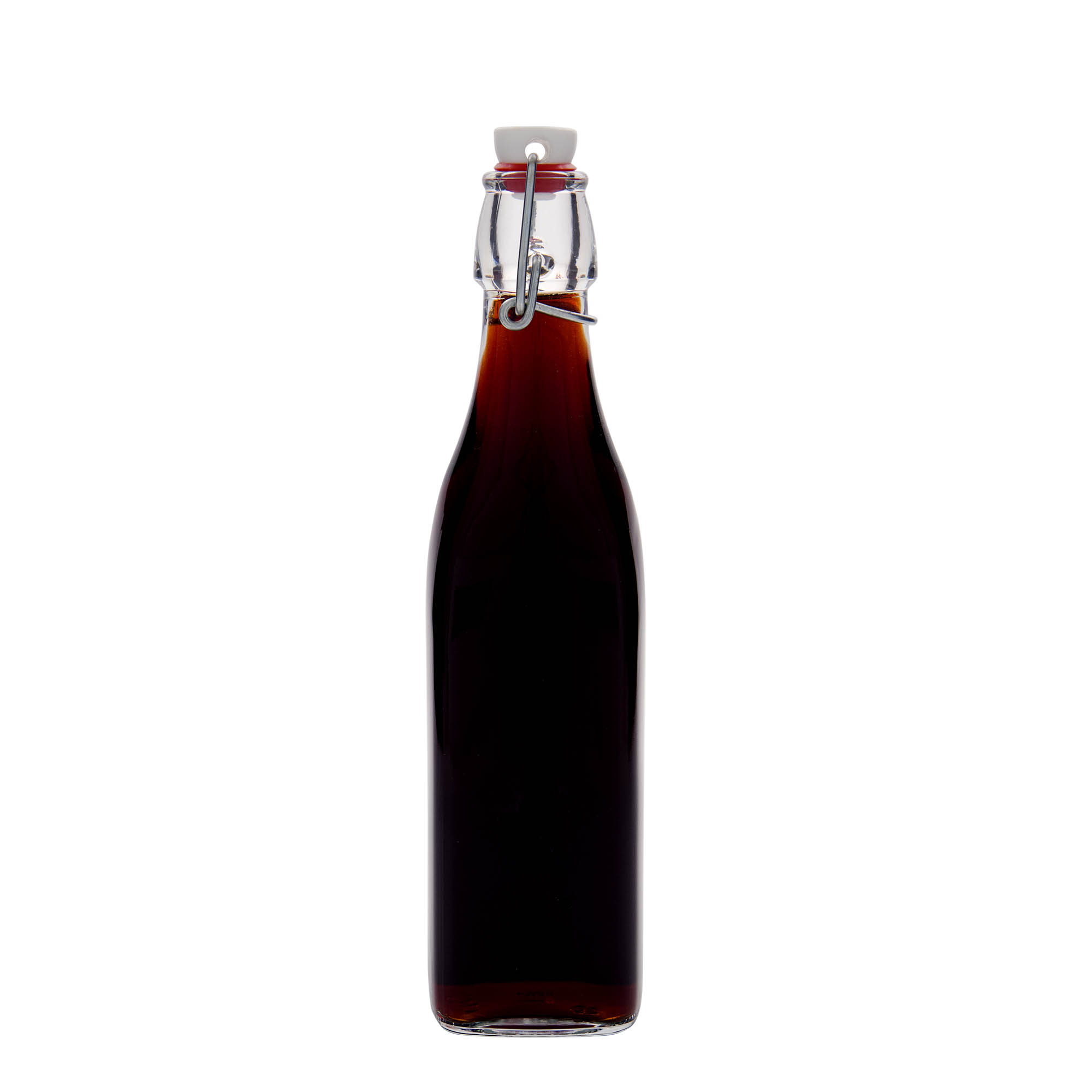 500 ml glasflaske 'Swing, firkantet, åbning: klemme lukning 500 ml glasflaske 'Swing, firkantet, åbning: klemme lukning