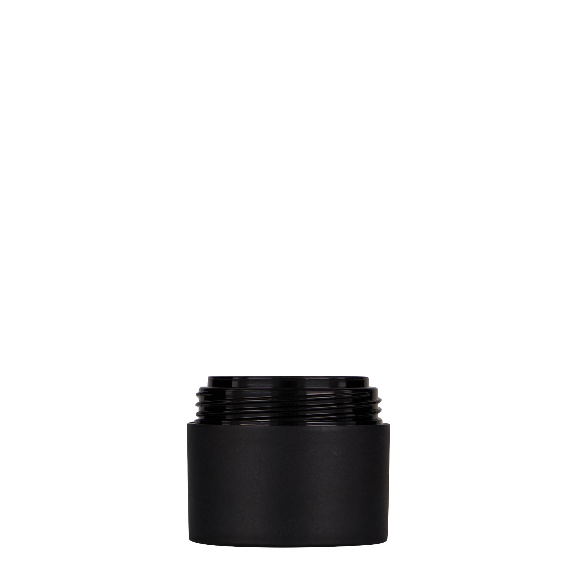 30 ml plastikdåse 'Antonella', PP, sort, åbning: skruelåg 30 ml plastikdåse 'Antonella', PP, sort, åbning: skruelåg