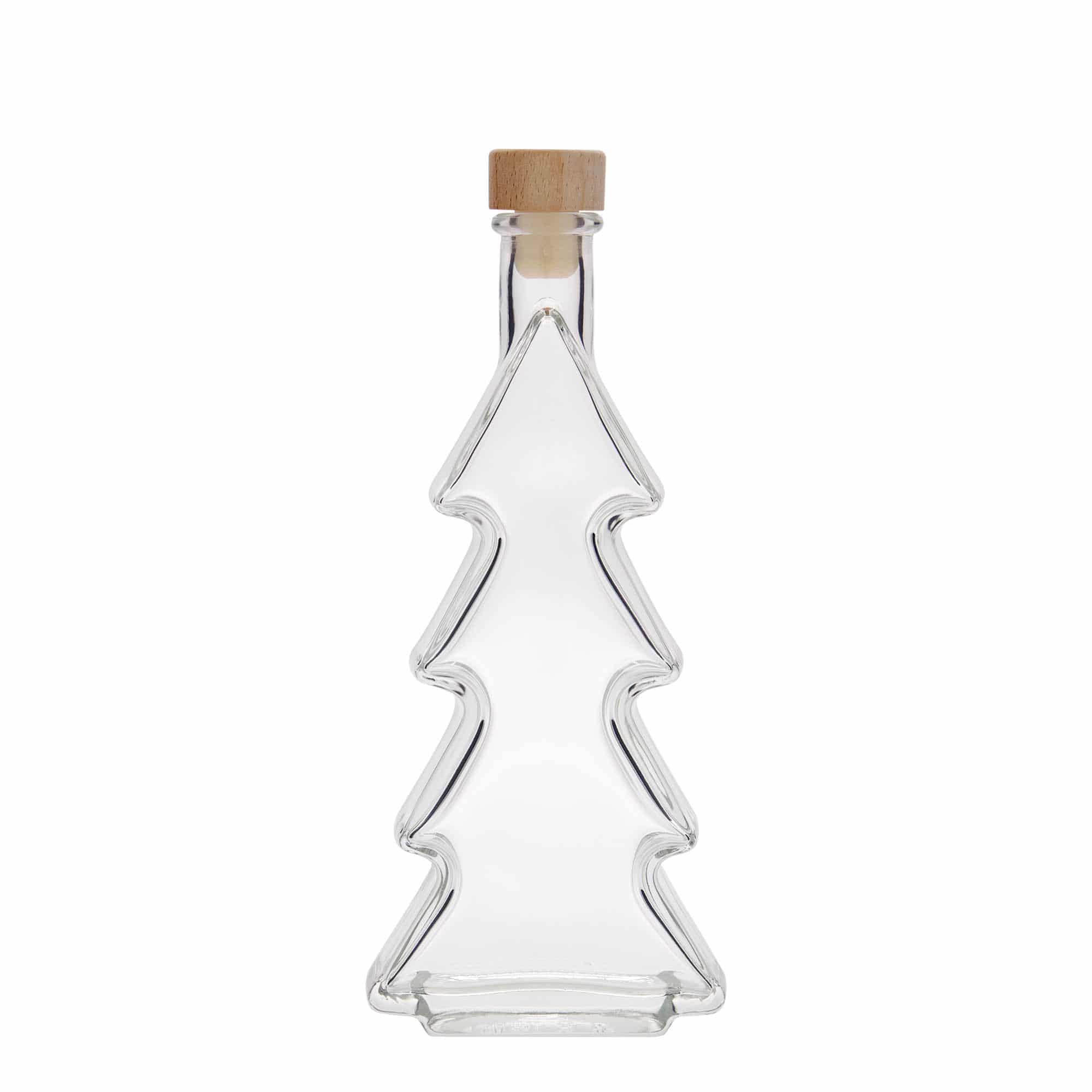 200 ml glasflaske »Juletræ«, åbning: Kork