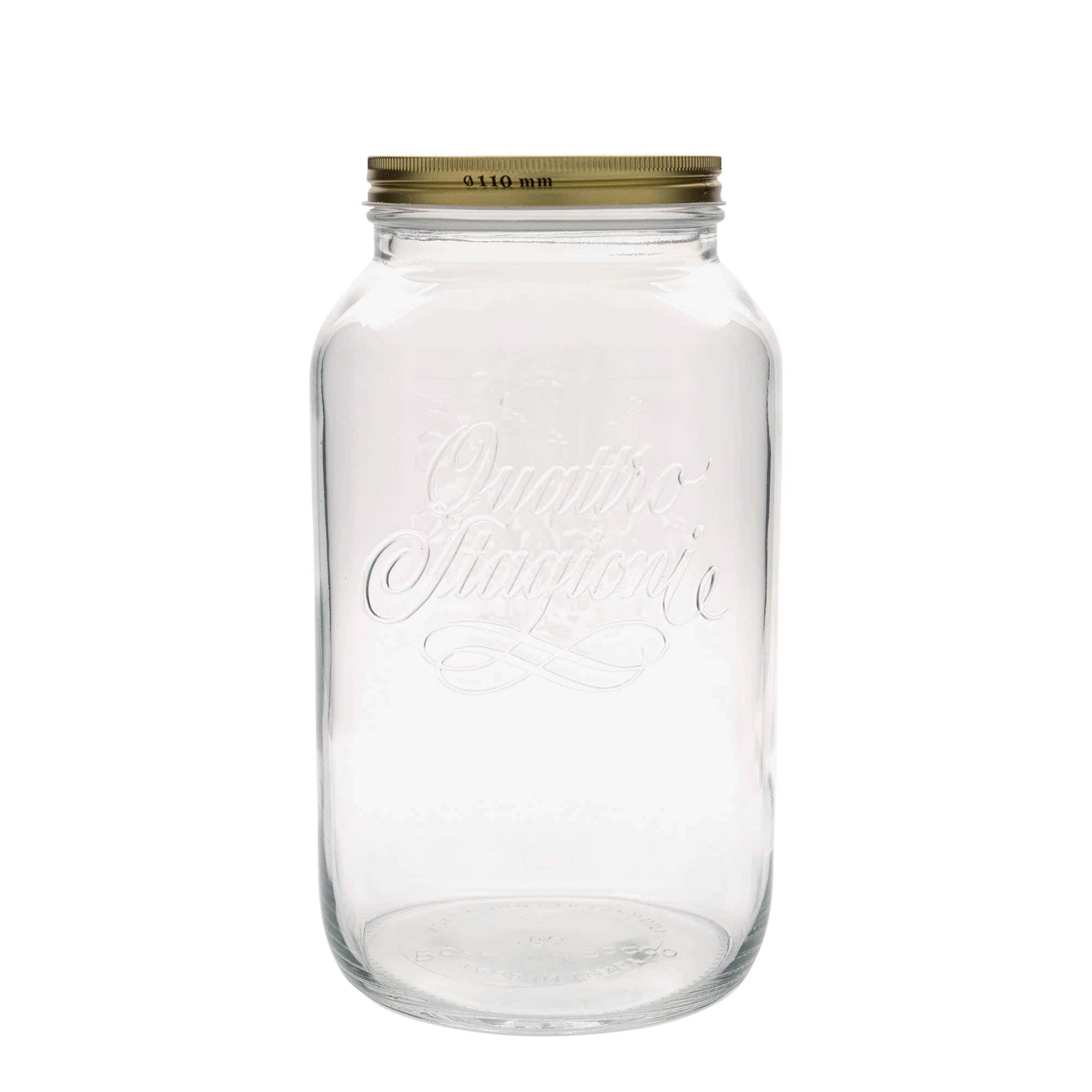 3.800 ml glas 'Quattro Stagioni', åbning: Skruelåg
