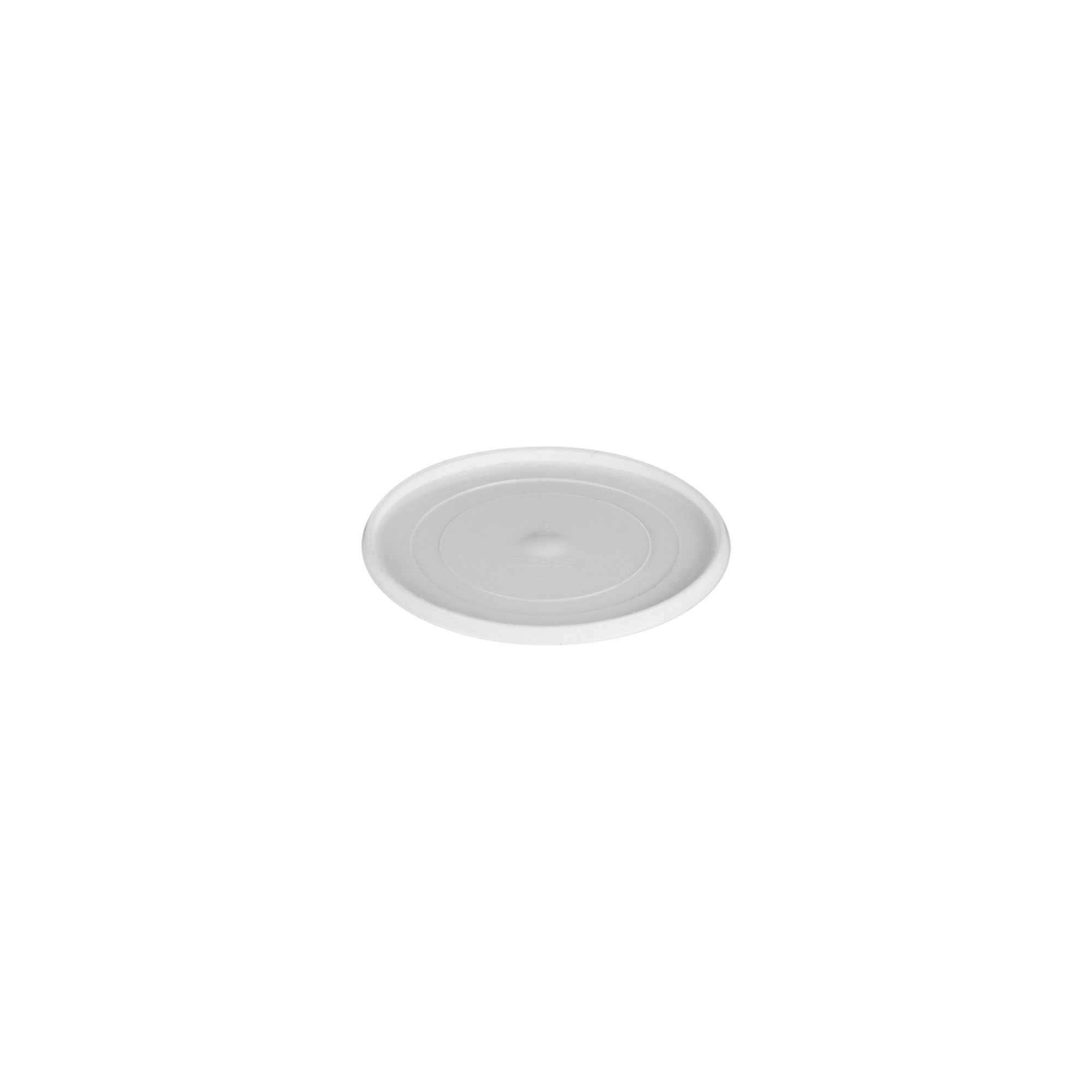 Dækskive til 5 ml 'Bianca', PP-plast, hvid