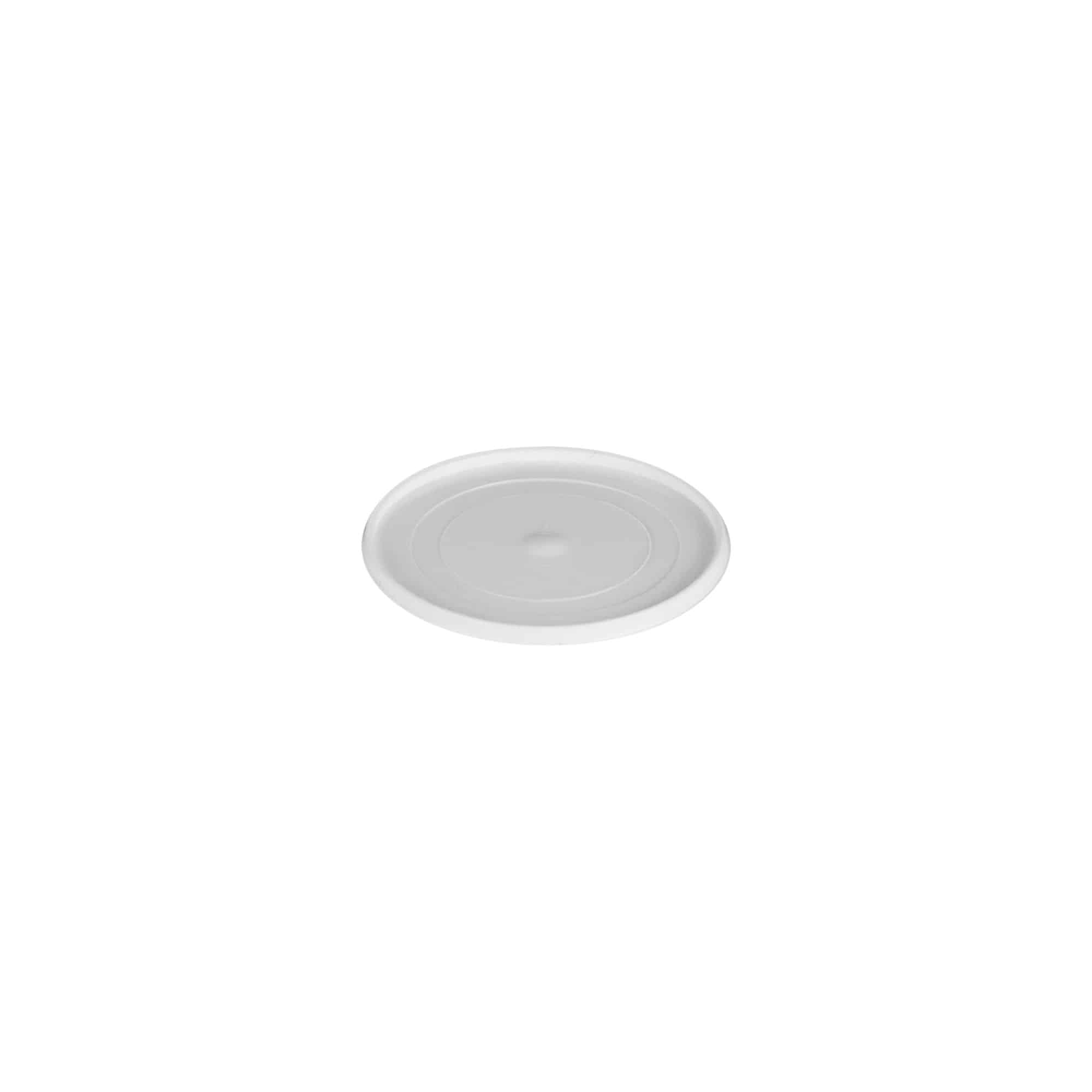 Dækskive til 5 ml »Bianca«, PP-plast, hvid