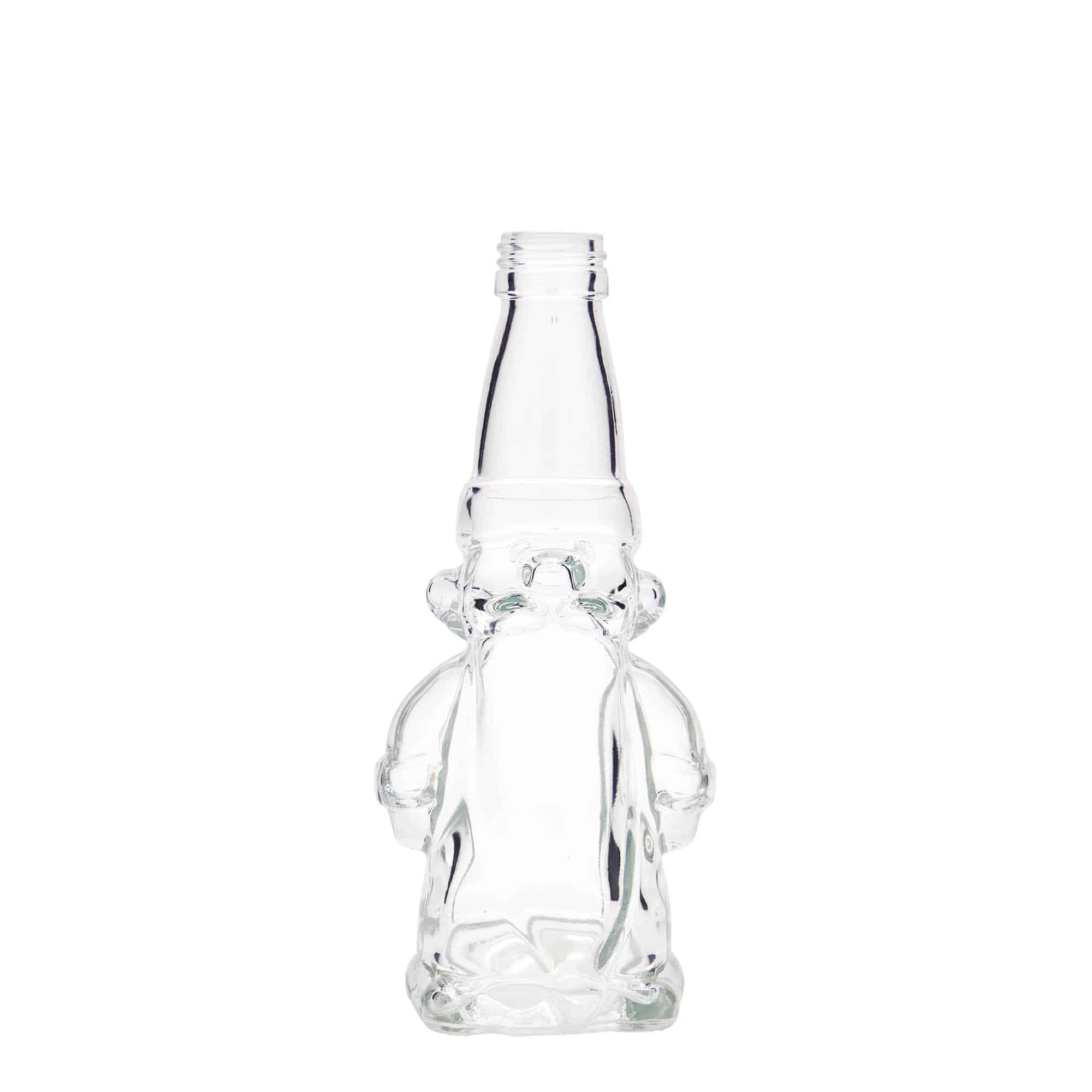 200 ml glasflaske 'Julenisse', åbning: PP 28