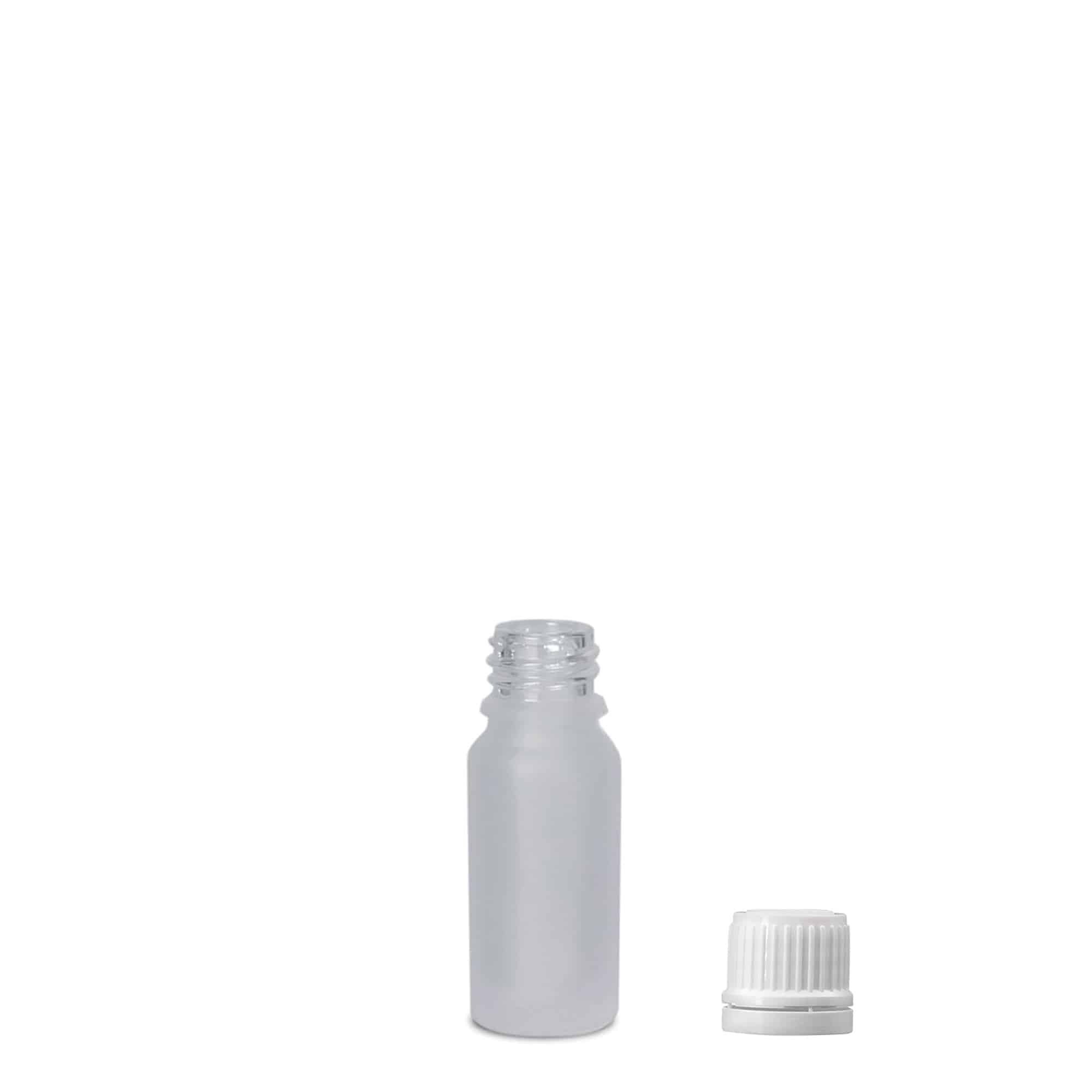 10 ml medicinflaske, glas, frostet, åbning: DIN 18