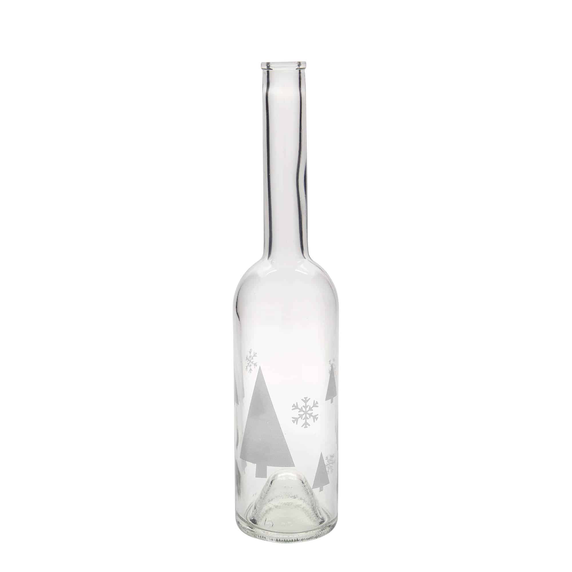 500 ml glasflaske 'Opera', motiv: Snefnug, åbning: Kork 500 ml glasflaske 'Opera', motiv: Snefnug, åbning: Kork