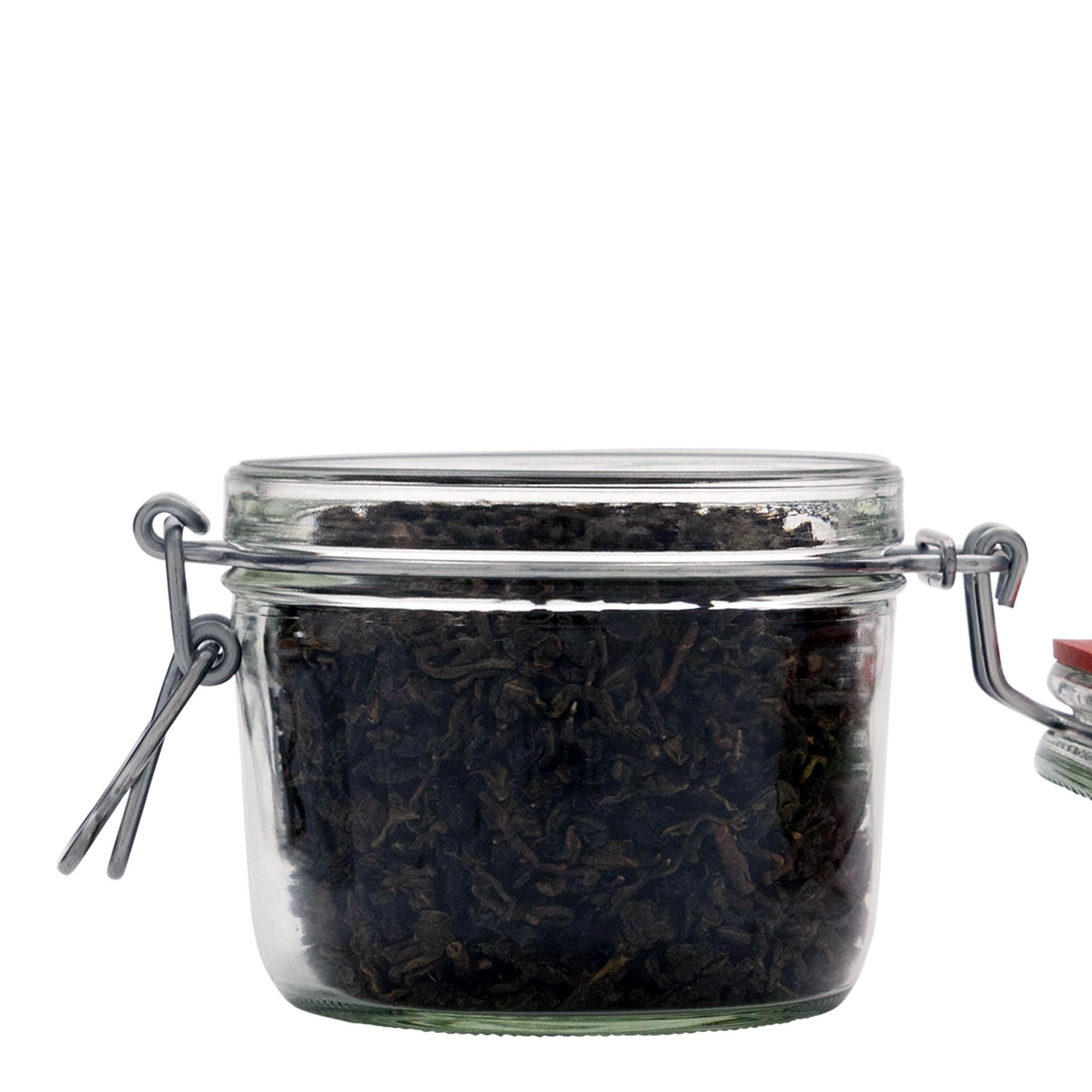 400 ml flad trådspænde glas, åbning: trådspændelukning 400 ml flad trådspænde glas, åbning: trådspændelukning