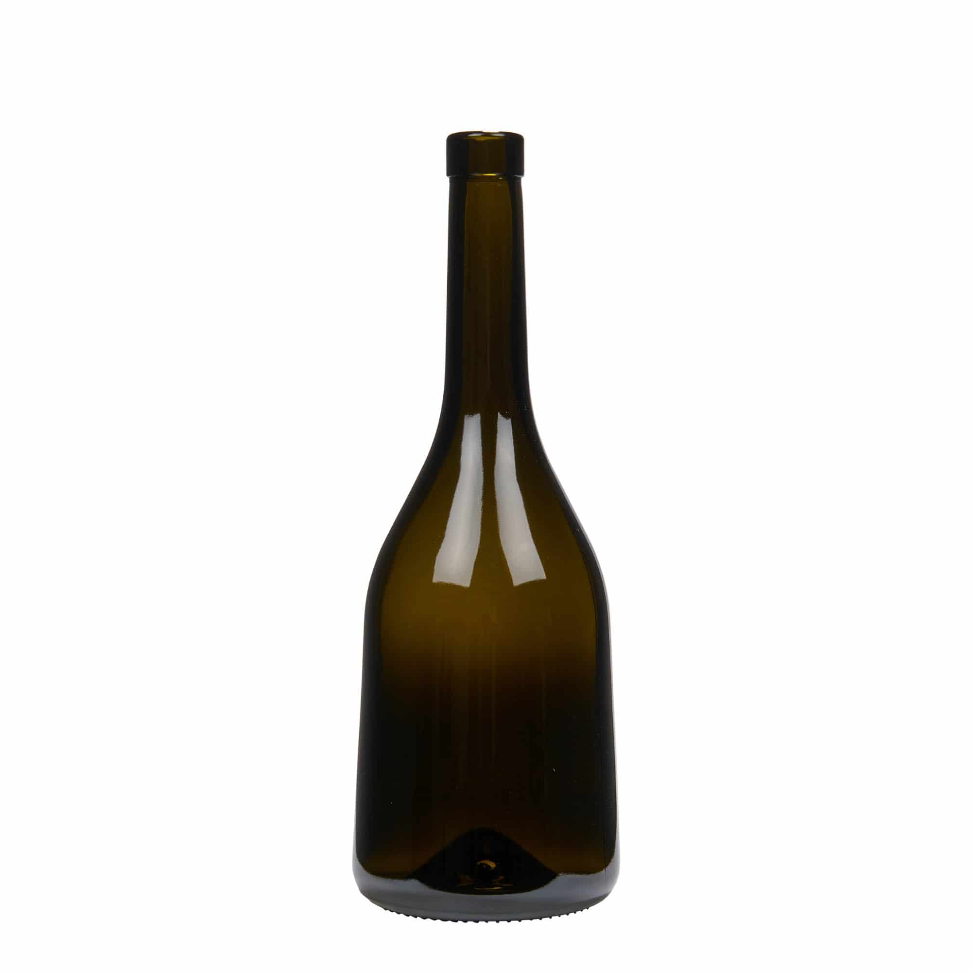 750 ml glasflaske 'Rustica', antikgrøn, åbning: Kork 750 ml glasflaske 'Rustica', antikgrøn, åbning: Kork