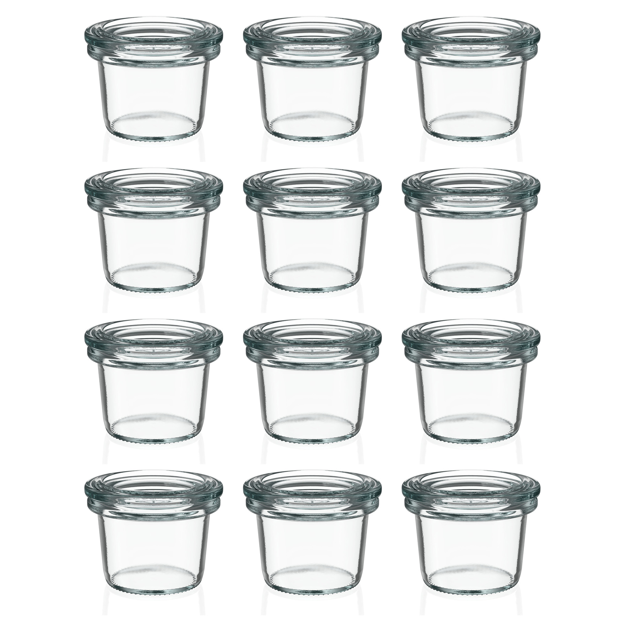 12x 35 ml WECK-sturzglas med glaslåg RR 40