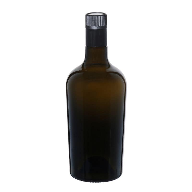 750 ml eddike-/olieflaske 'Oleum', glas, antikgrøn, åbning: DOP