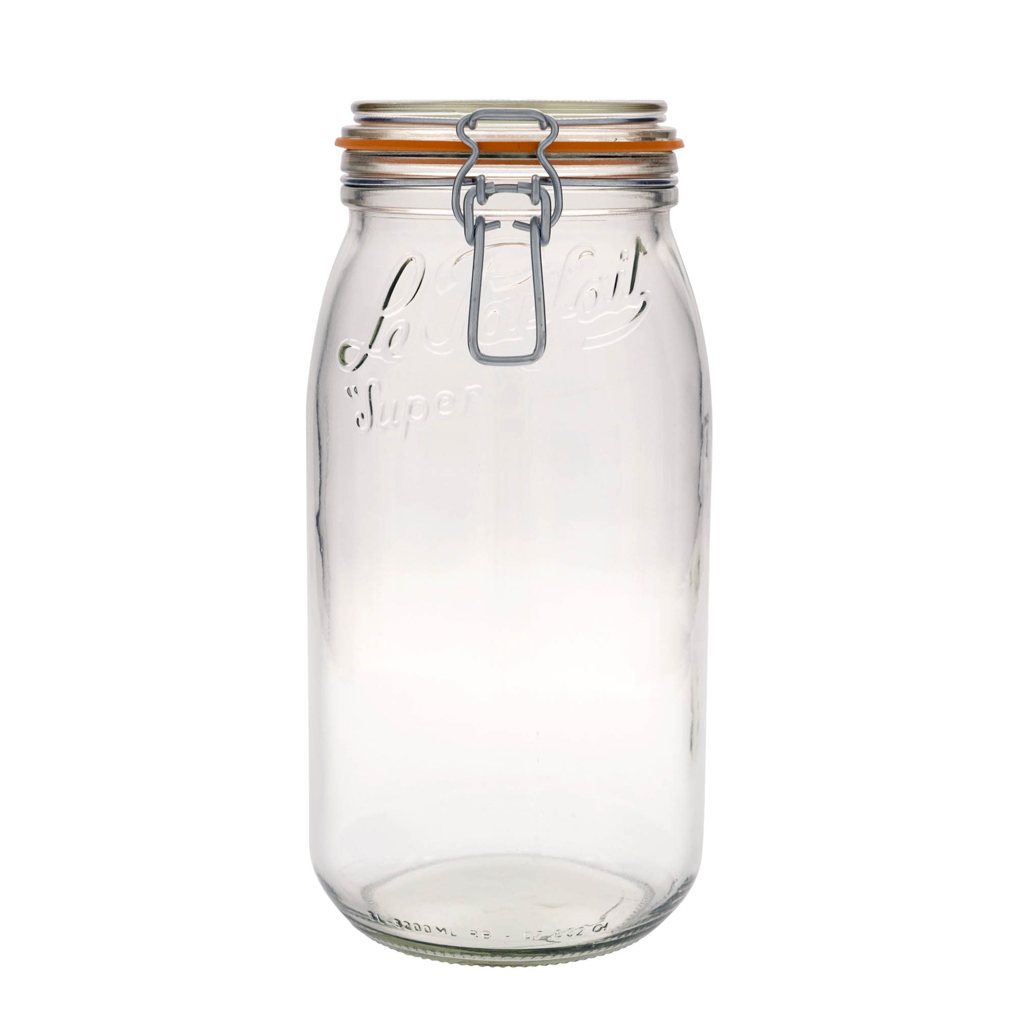 3.000 ml trådlågsglas 'Le Parfait Super Bocal', åbning: trådlåslukning 3.000 ml trådlågsglas 'Le Parfait Super Bocal', åbning: trådlåslukning
