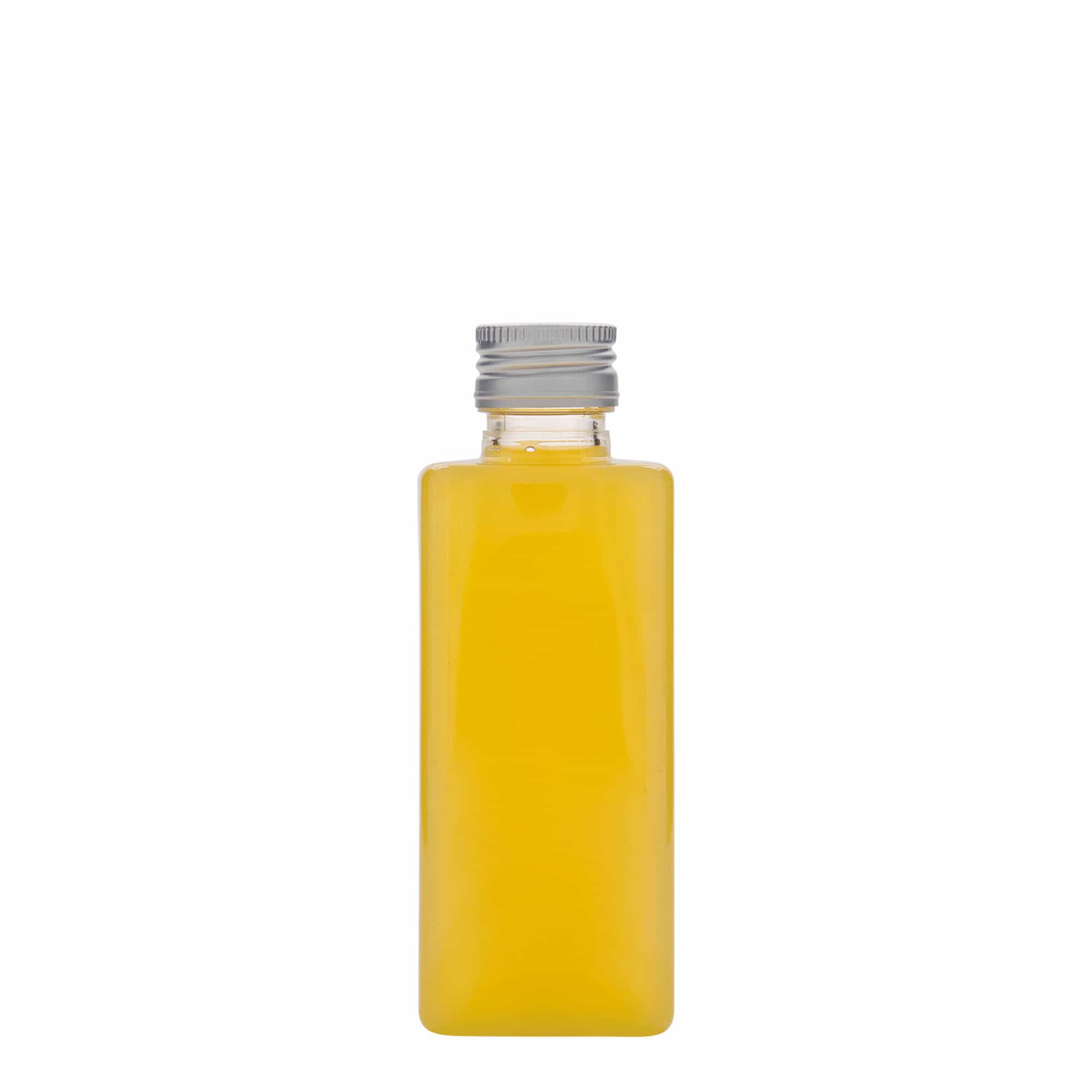 250 ml PET-flaske »Karl«, firkantet, plastik, åbning: PP 28