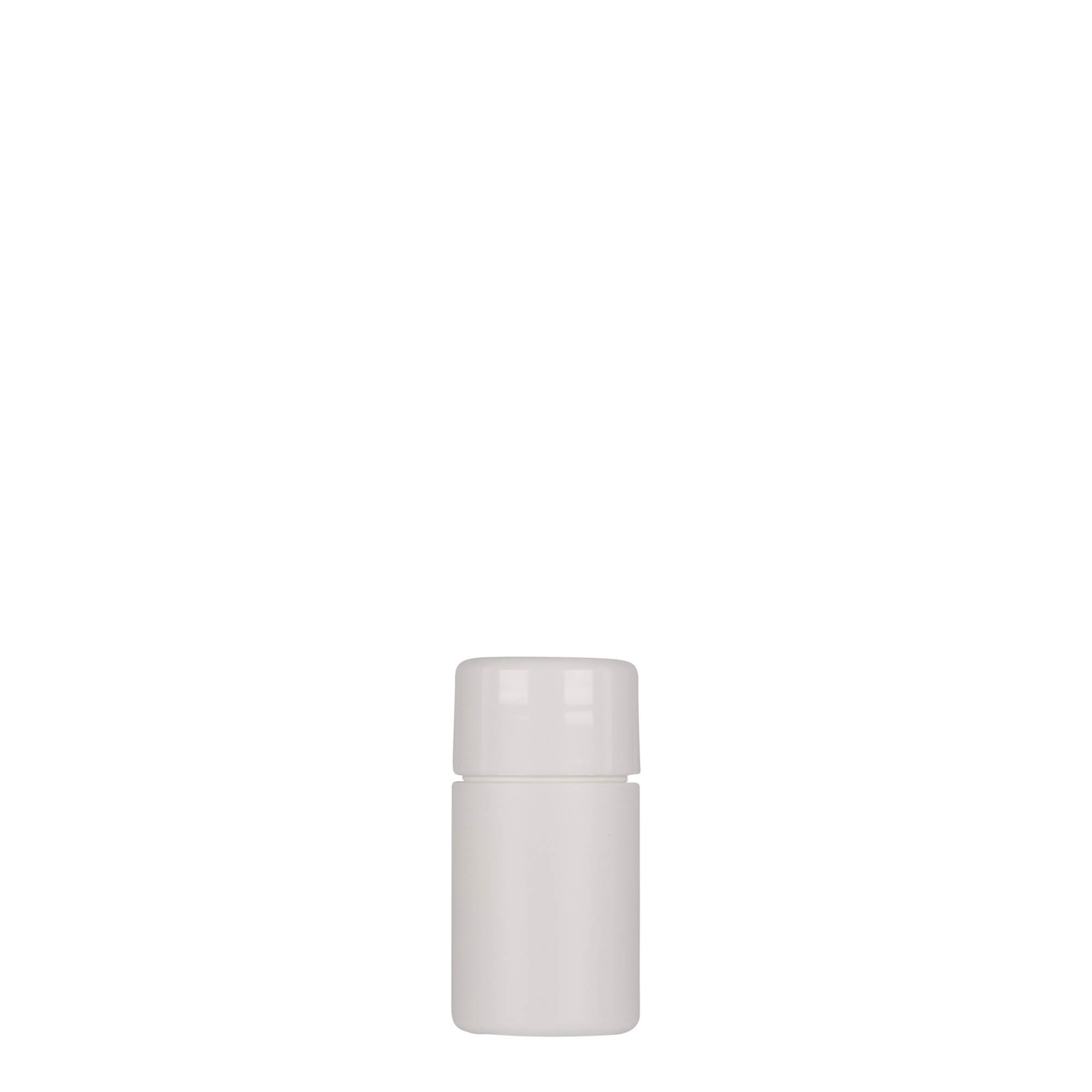 15 ml plastflaske 'Tuffy', HDPE, hvid, åbning: GPI 24/410