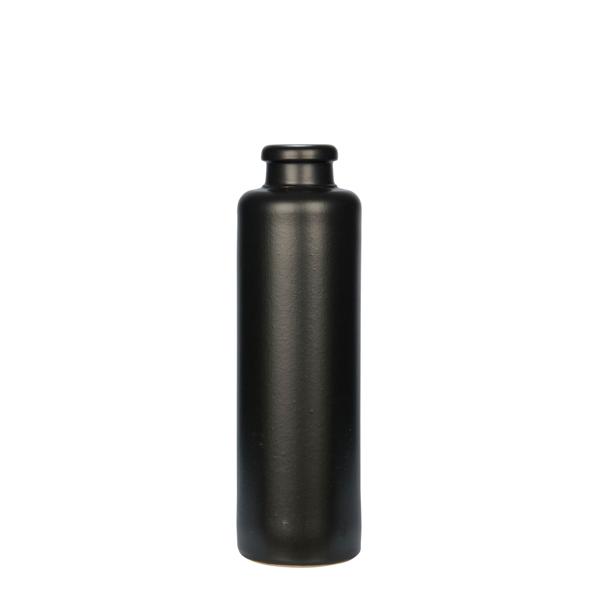 200 ml tonkrukke, stentøj, sort, munding: kork 200 ml tonkrukke, stentøj, sort, munding: kork