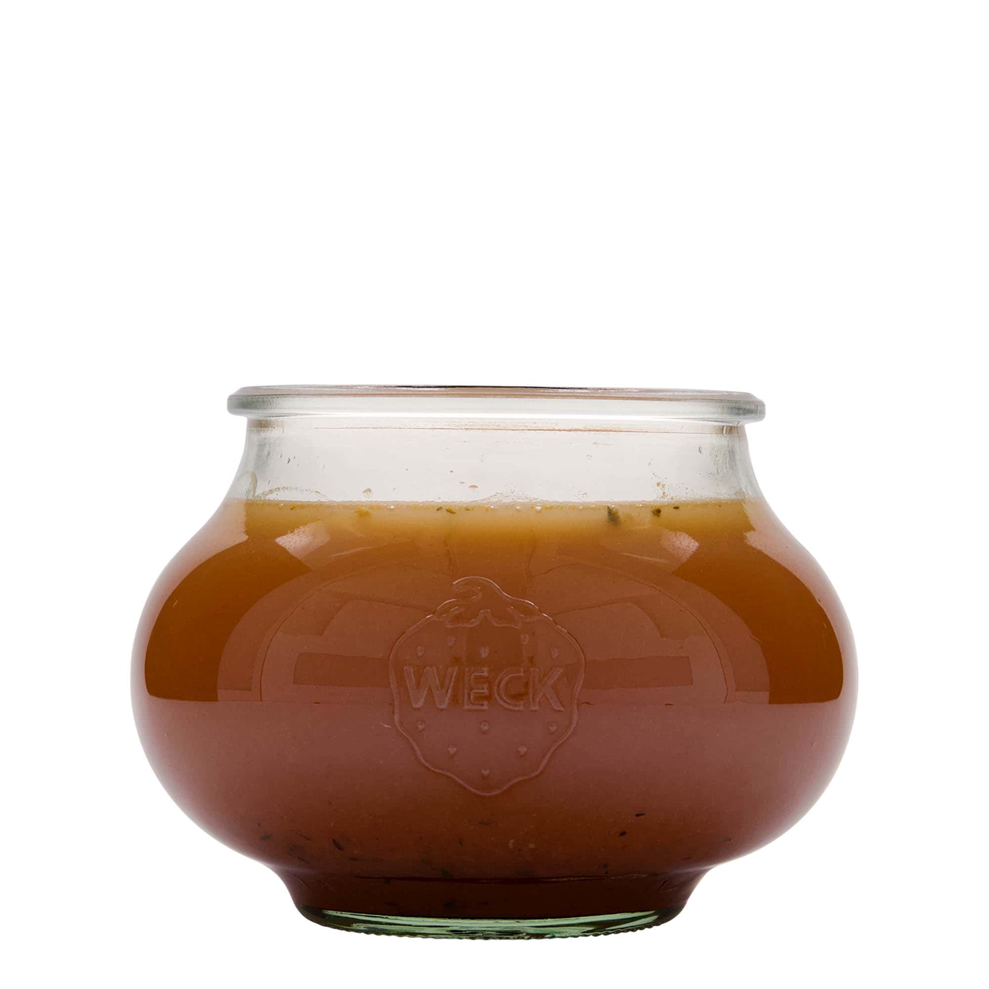 1.062 ml dekorativt WECK-glas, åbning: Rund kant