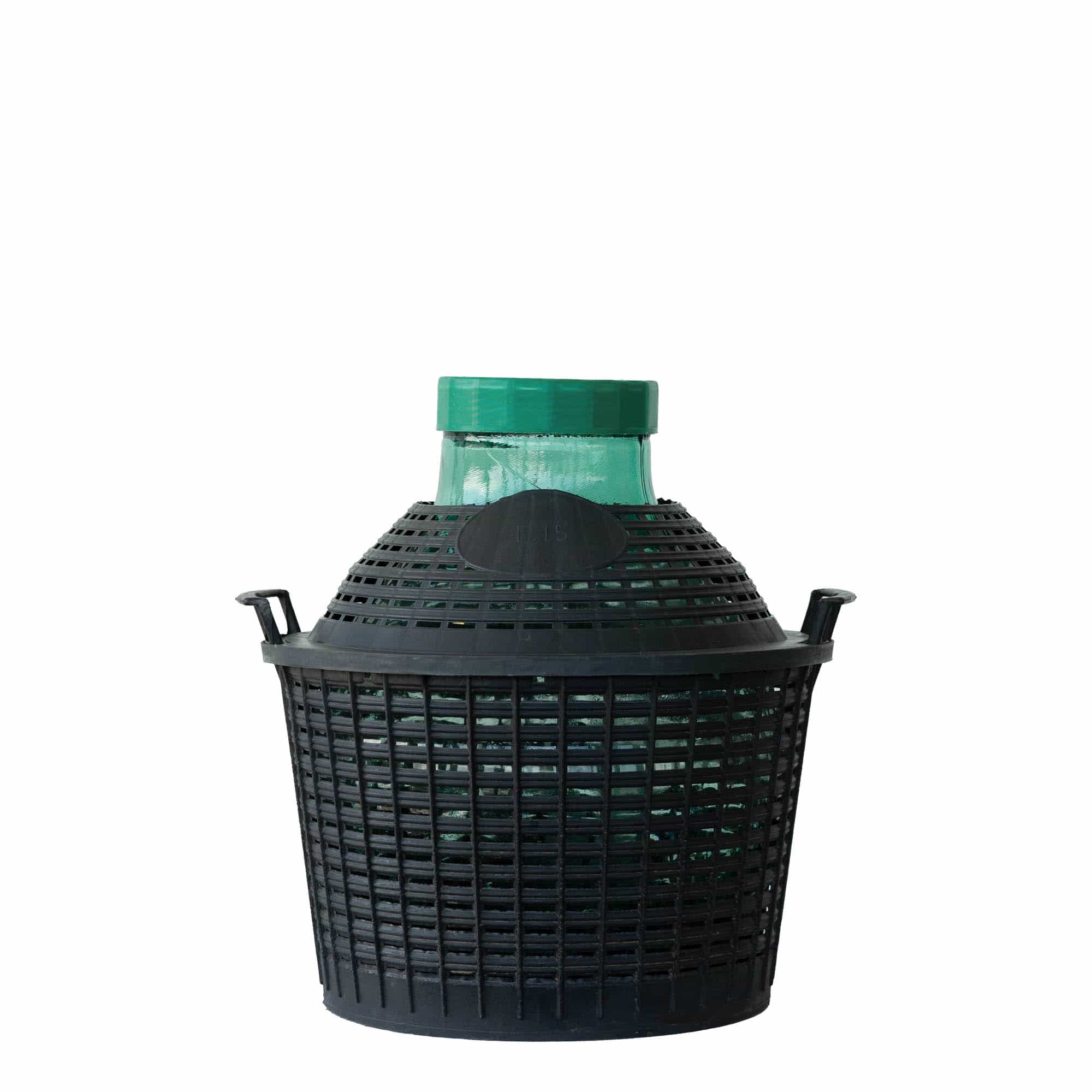 15 l ballonflaske med bred hals, glas, åbning: skruelåg