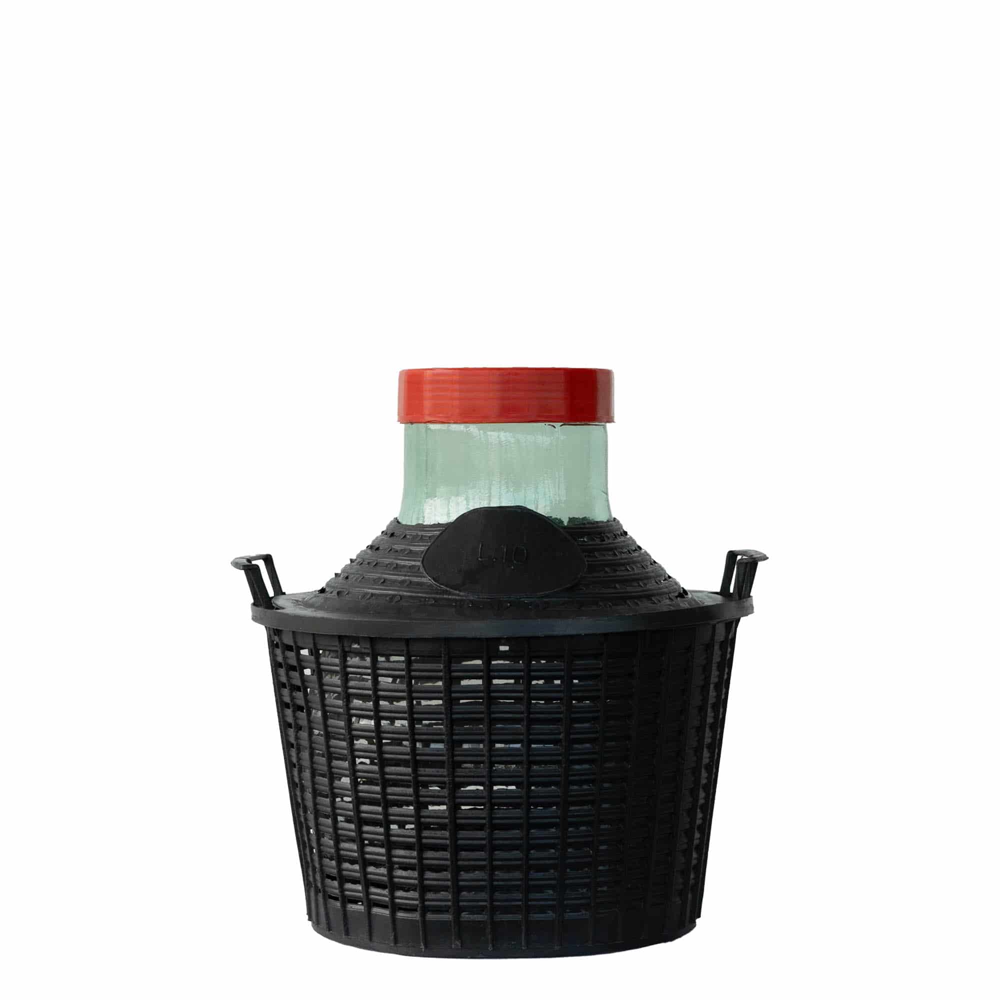 10 l ballonflaske, bredhalset, glas, åbning: Skruelåg