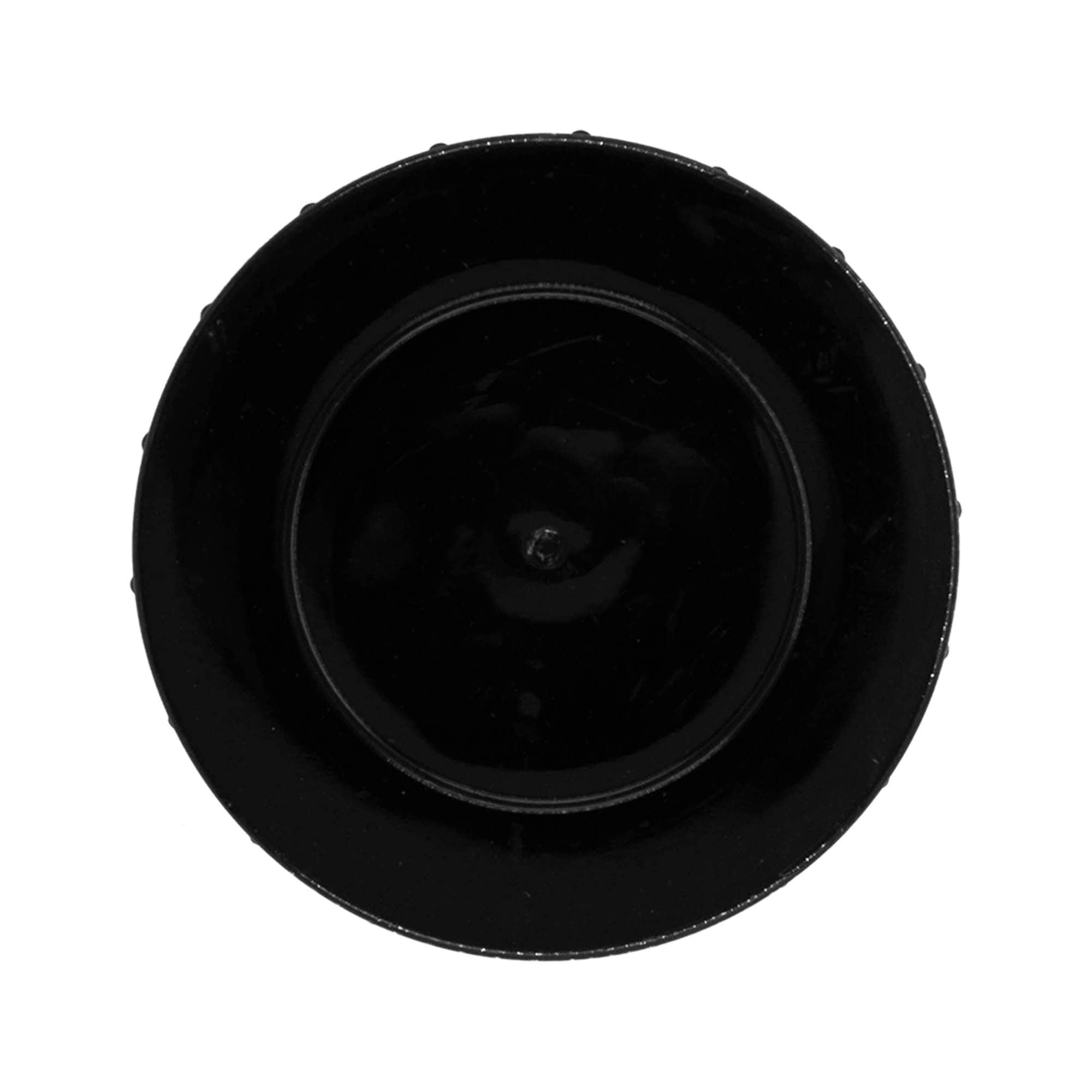 Skruelåg, PP-plast, sort, til åbning: DIN 68 Skruelåg, PP-plast, sort, til åbning: DIN 68