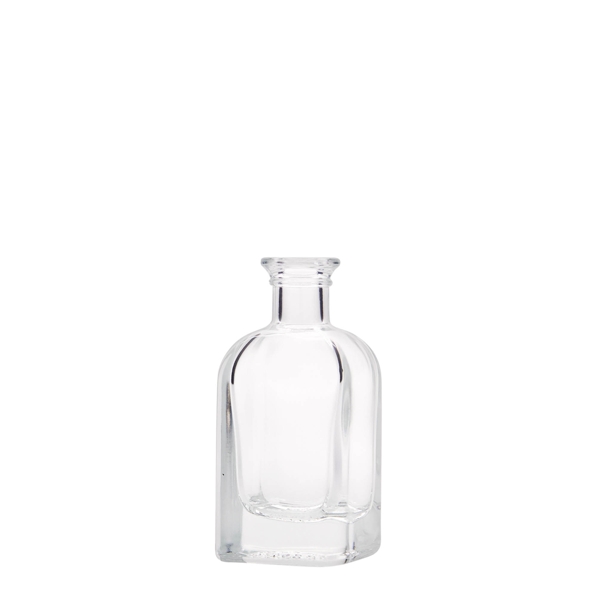 40 ml glasflaske Apotheker Carré, firkantet, åbning: kork