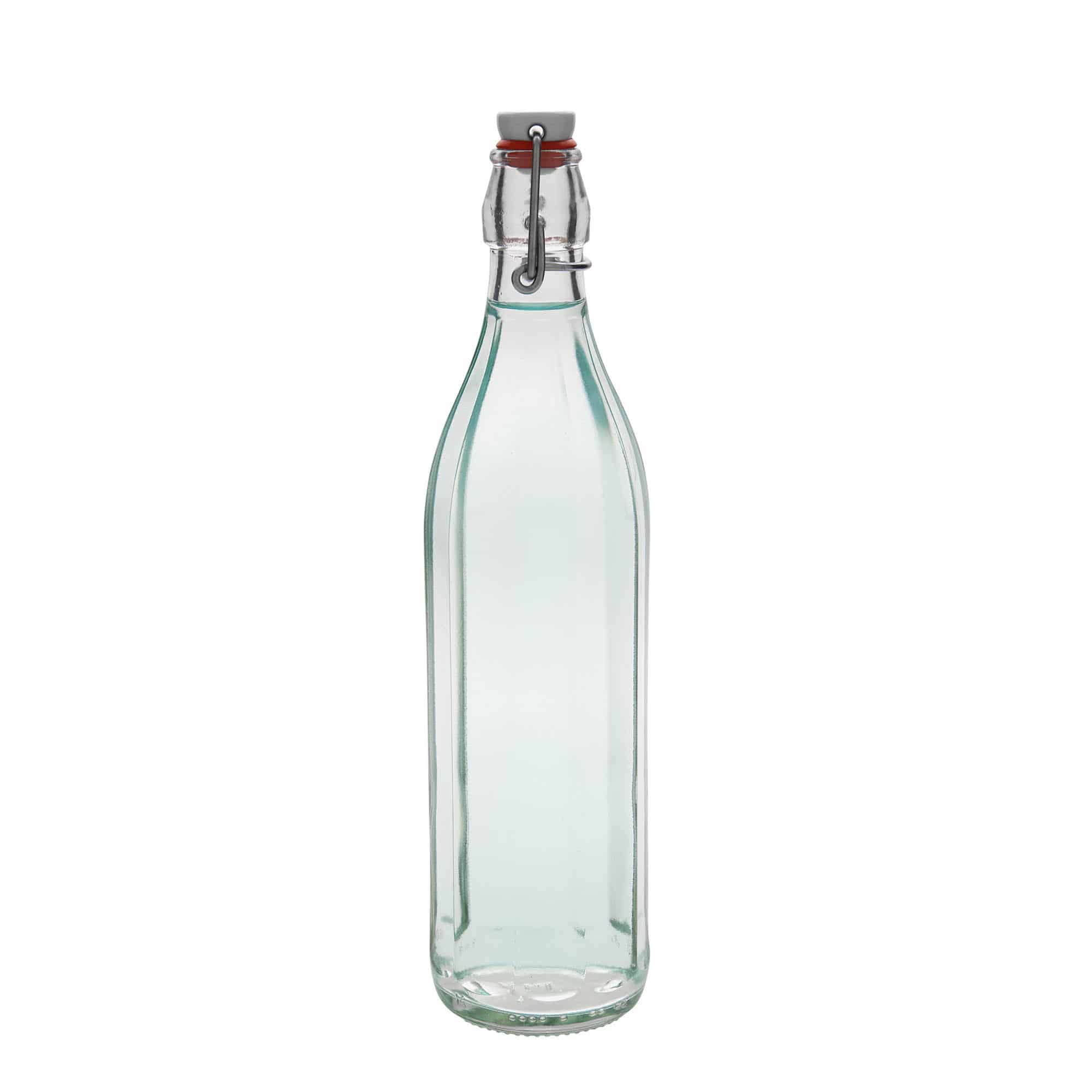 750 ml glasflaske 'Bravo', tikantet, åbning: Patentlåg