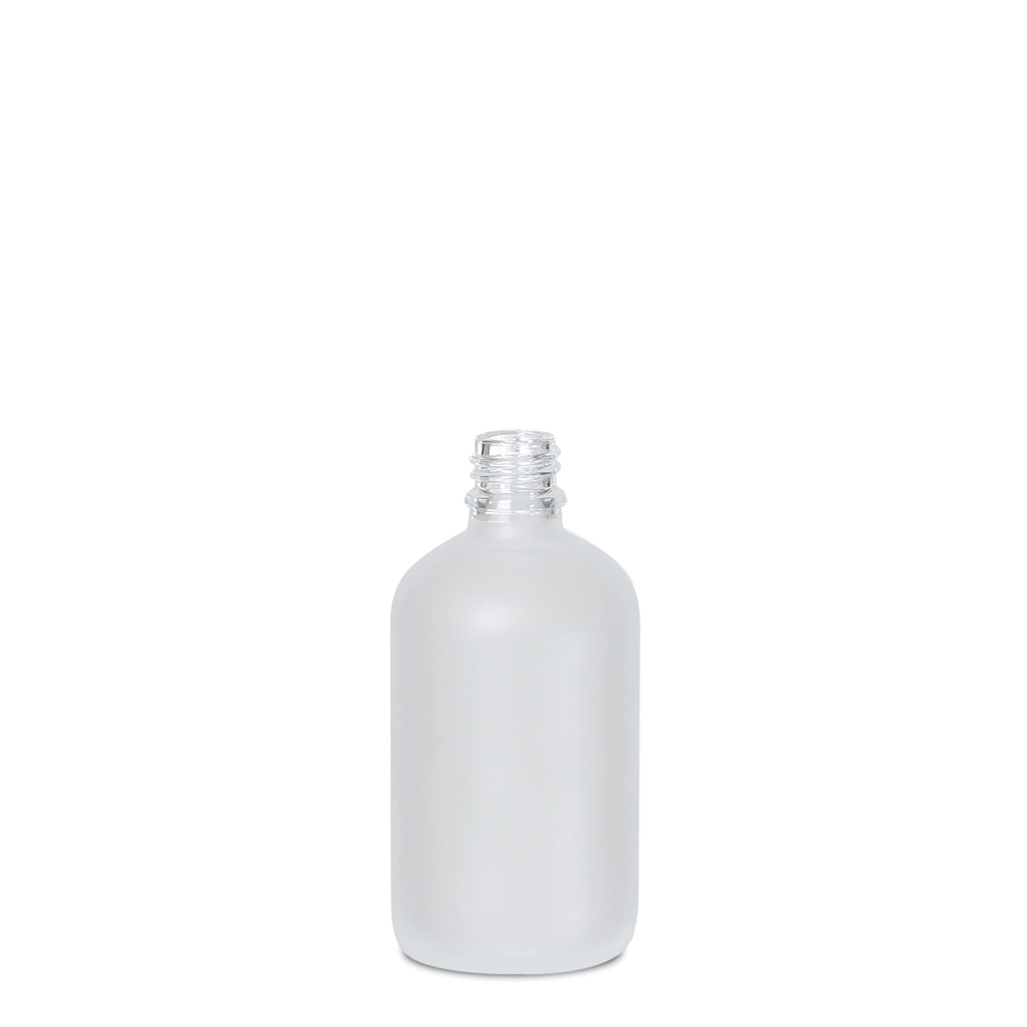 100 ml medicinflaske, glas, frostet, munding: DIN 18 100 ml medicinflaske, glas, frostet, munding: DIN 18