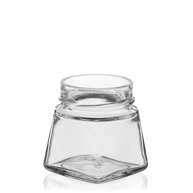 106 ml firkantet glas 'Luxor', åbning: Deep-Twist-Off (DTO 58)