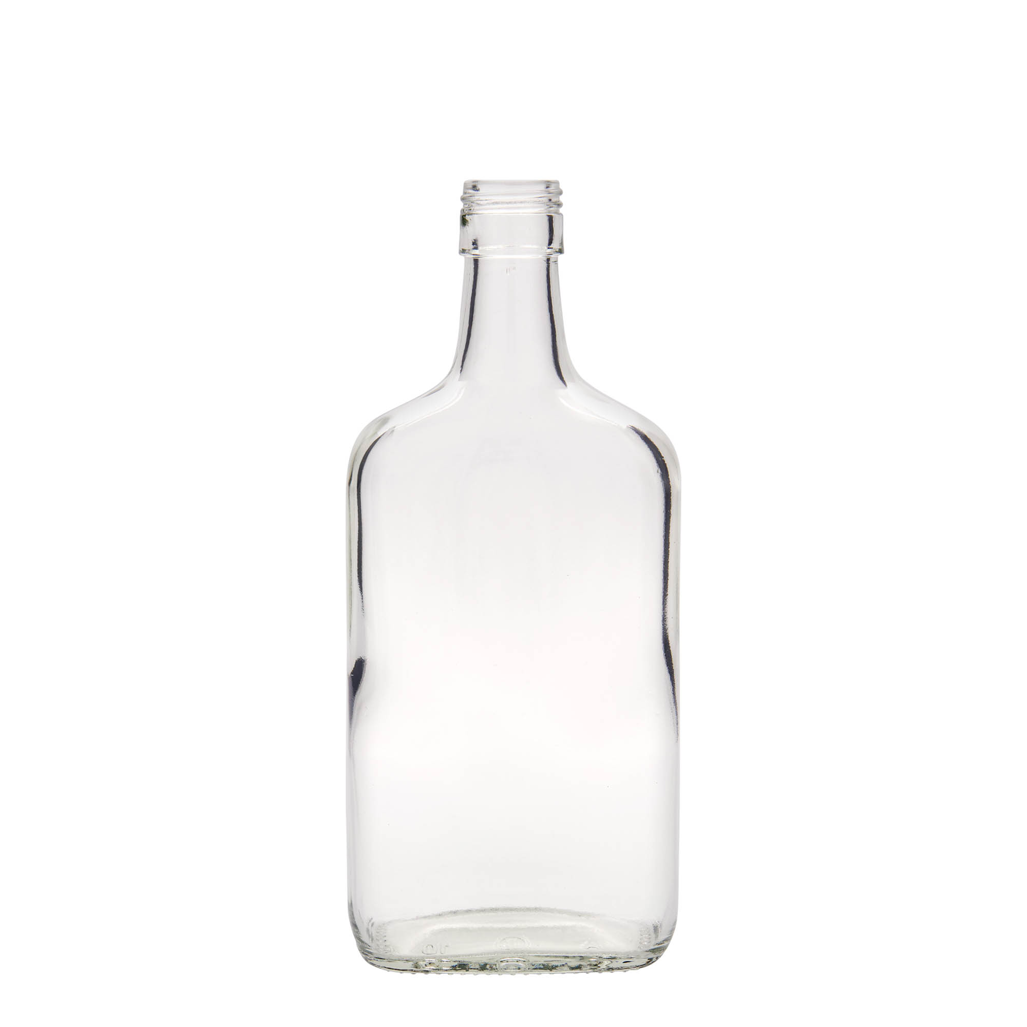 700 ml glasflaske »Amaretto«, rektangulær, åbning: PP 31,5