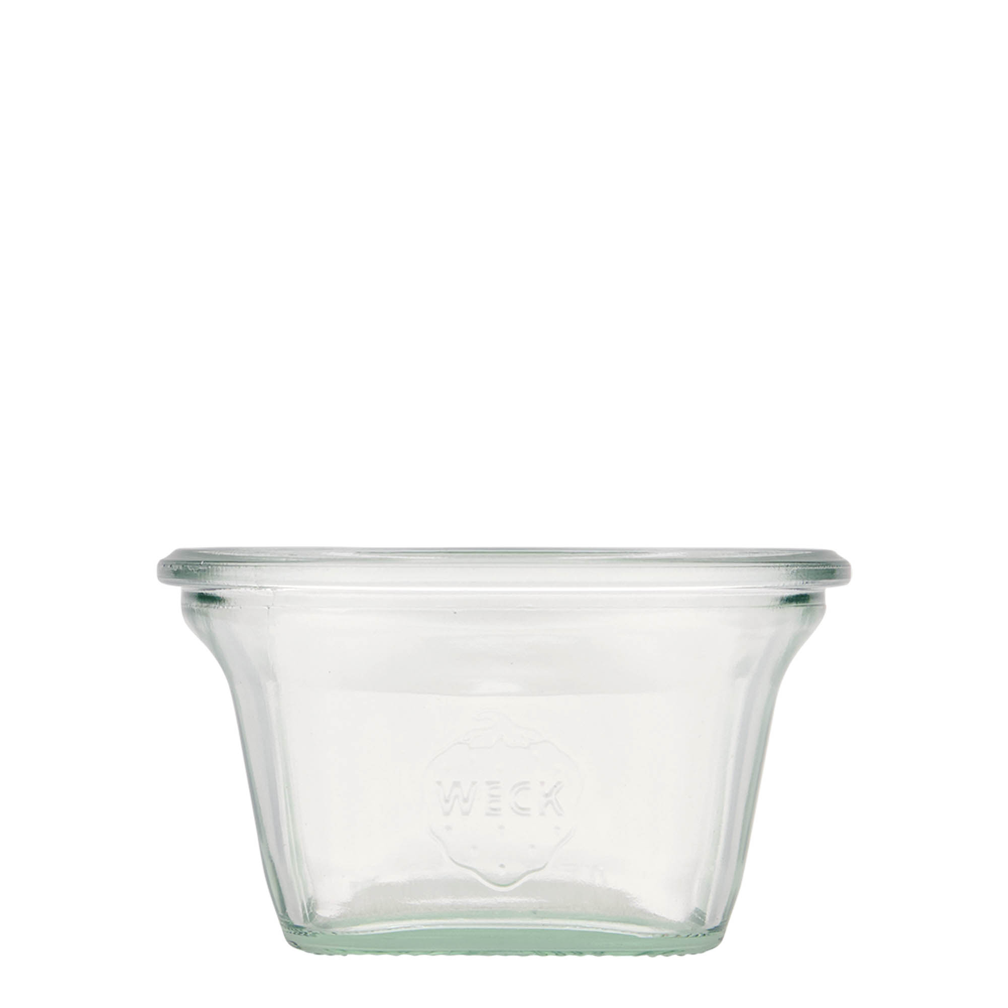 290 ml WECK-Quadroglas, firkantet, åbning: rund kant 290 ml WECK-Quadroglas, firkantet, åbning: rund kant