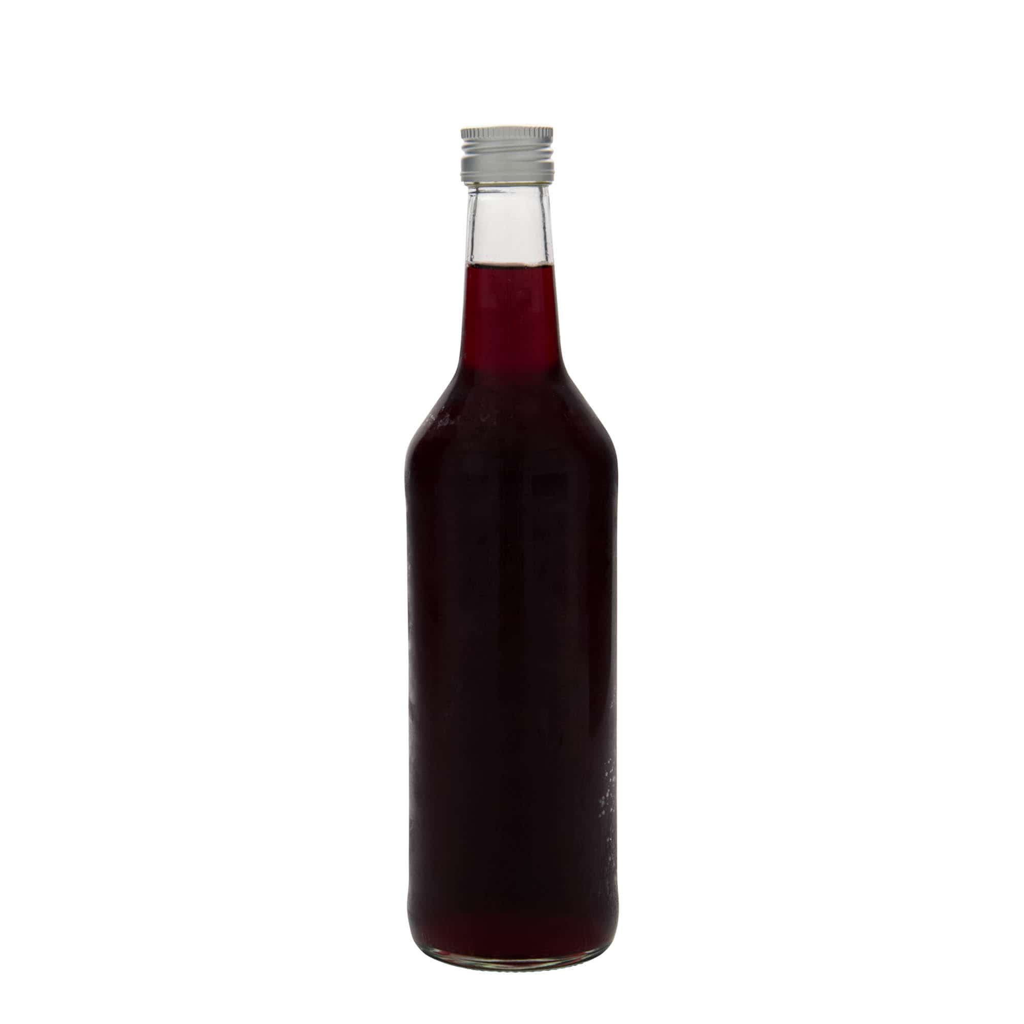 500 ml glasflaske med lige hals, åbning: PP 28