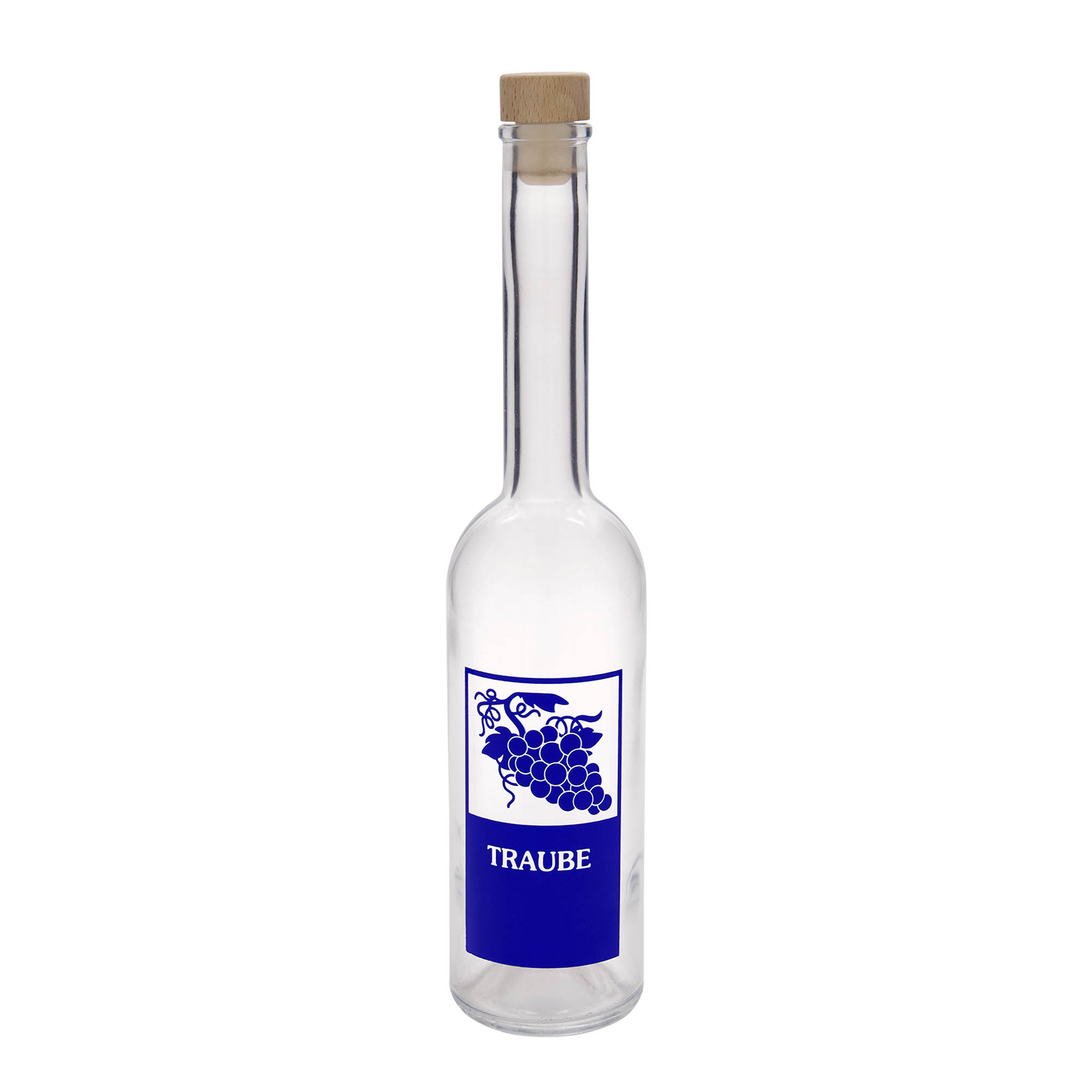 500 ml glasflaske 'Opera', motiv: drue, åbning: kork 500 ml glasflaske 'Opera', motiv: drue, åbning: kork