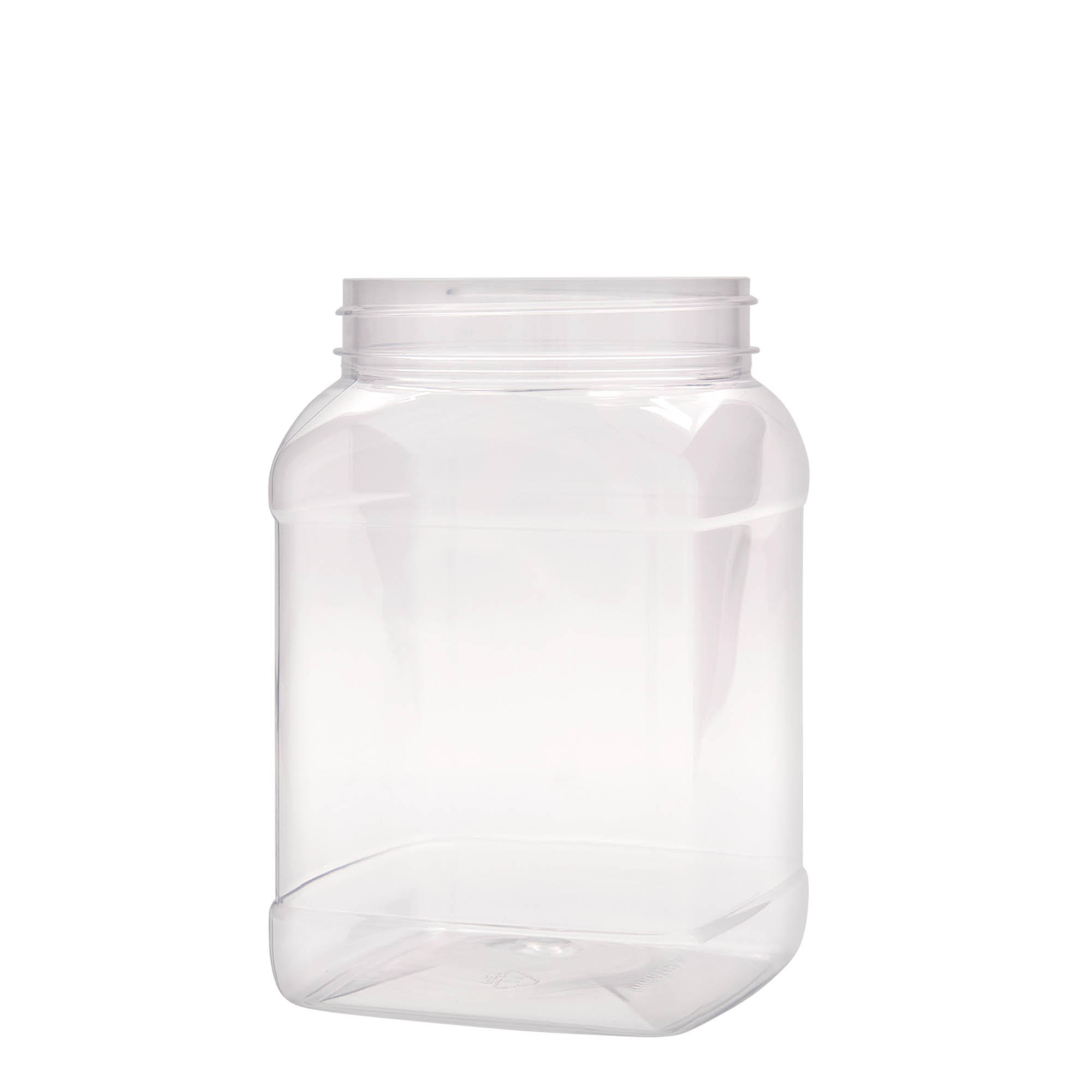1.500 ml PET-dåse 'Dana', kvadratisk, plast, åbning: 100/400 1.500 ml PET-dåse 'Dana', kvadratisk, plast, åbning: 100/400