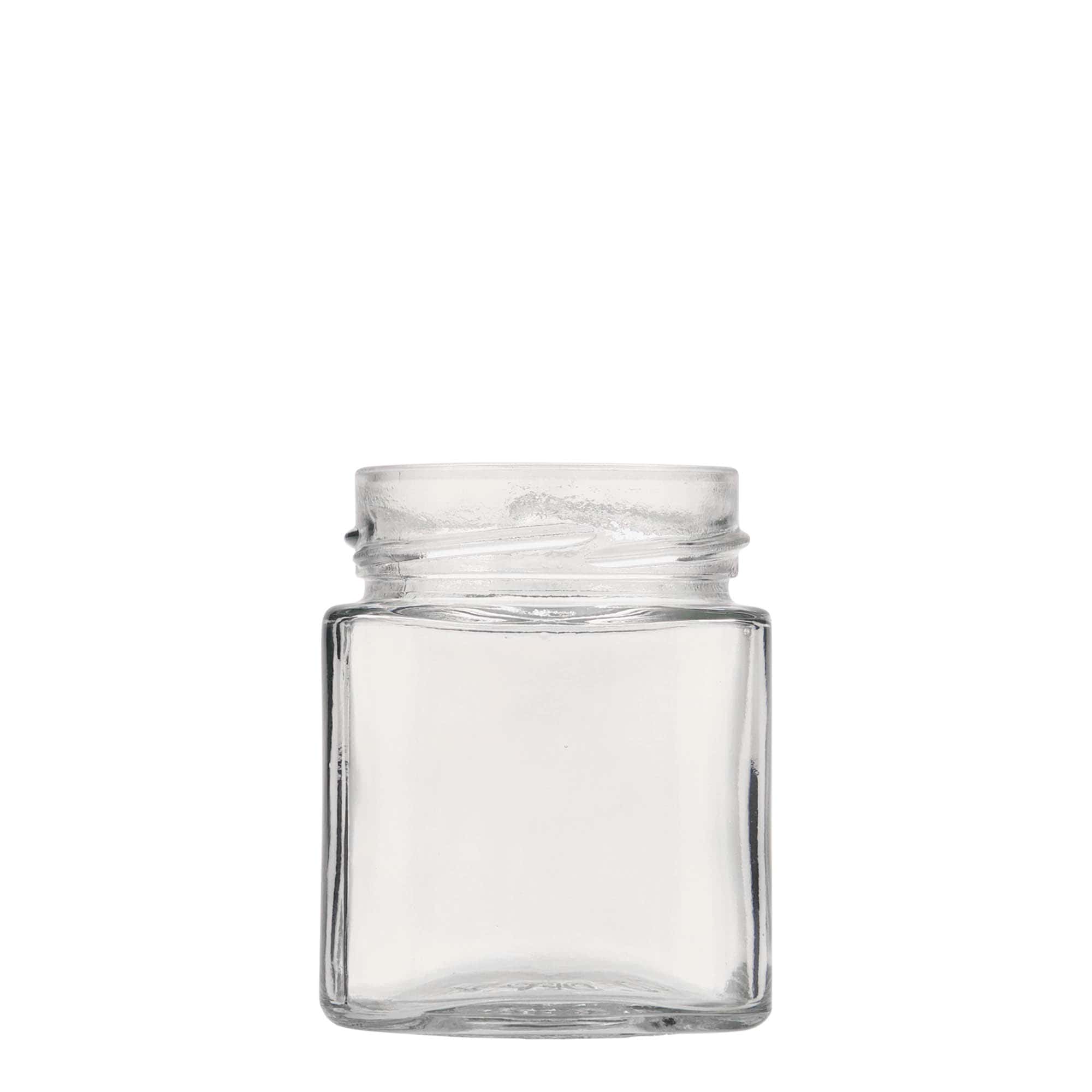 212 ml firkantet glas 'Ikarus', åbning: Deep-Twist-Off (DTO 63)