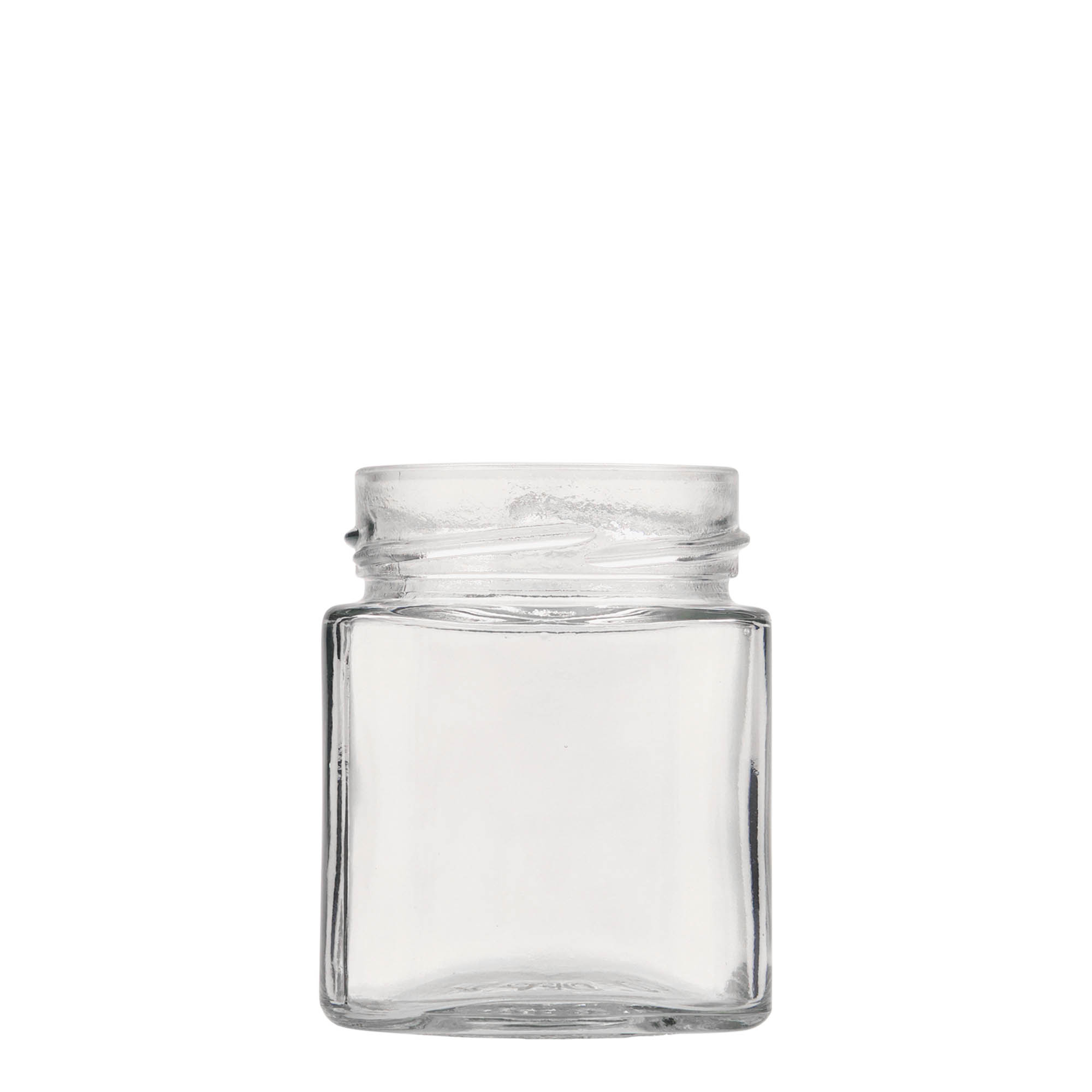 212 ml firkantet glas »Ikarus«, åbning: Deep-Twist-off (DTO 63)