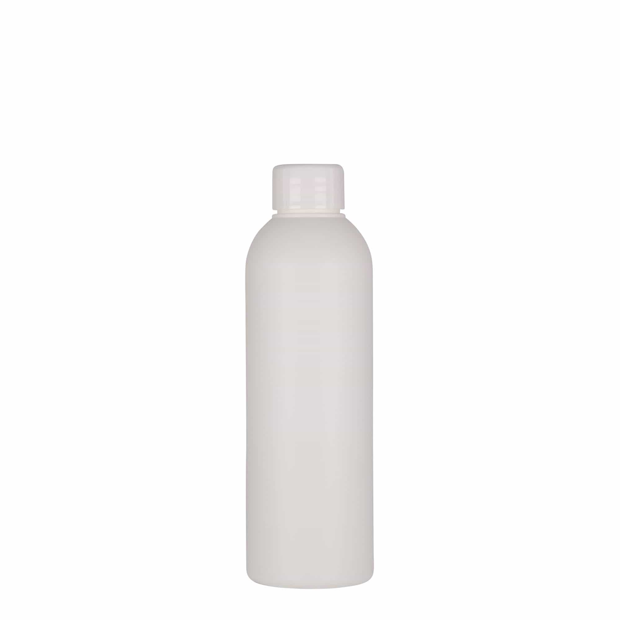 200 ml plastflaske 'Tuffy', HDPE, hvid, åbning: 24/410