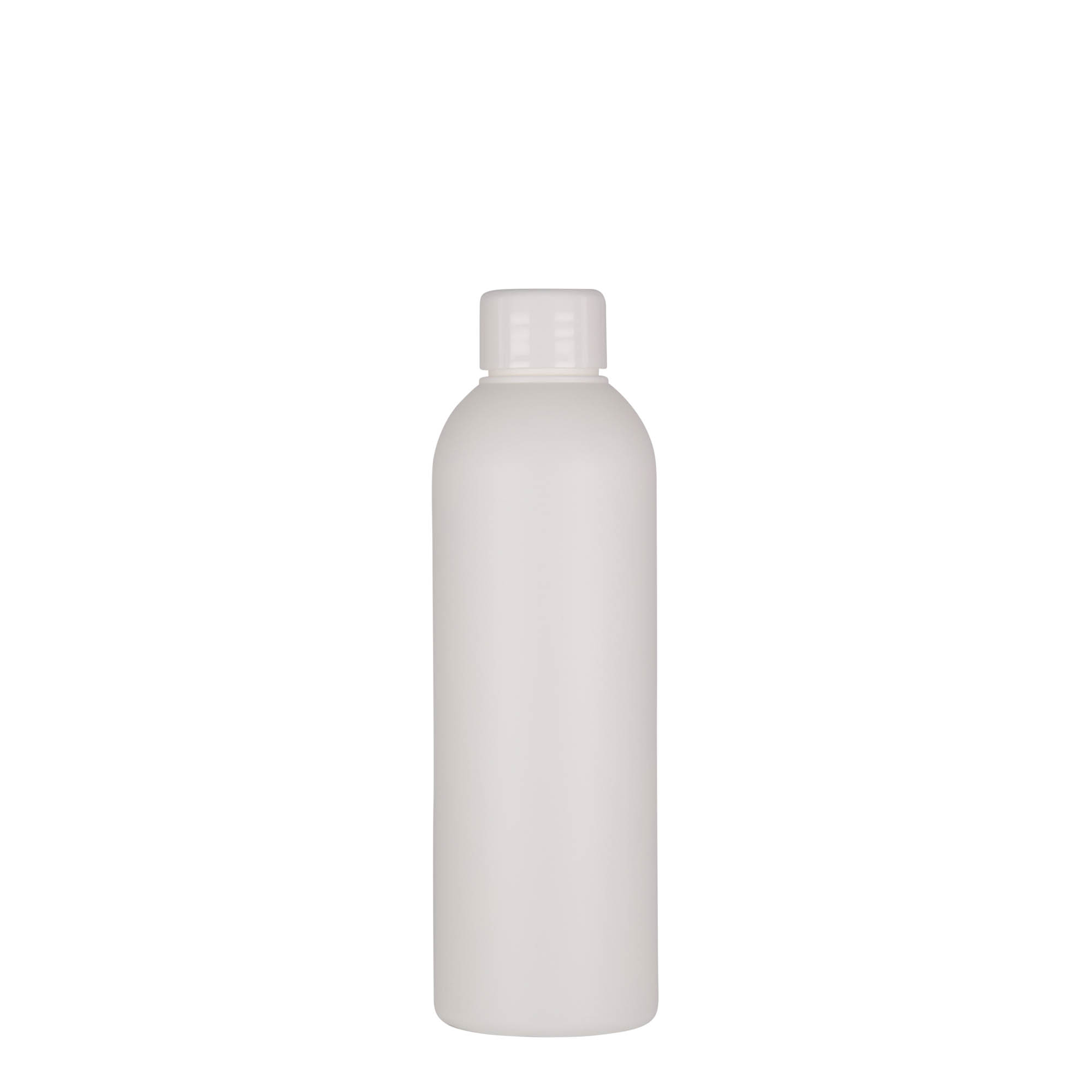 200 ml plastflaske »Tuffy«, HDPE, hvid, åbning: 24/410