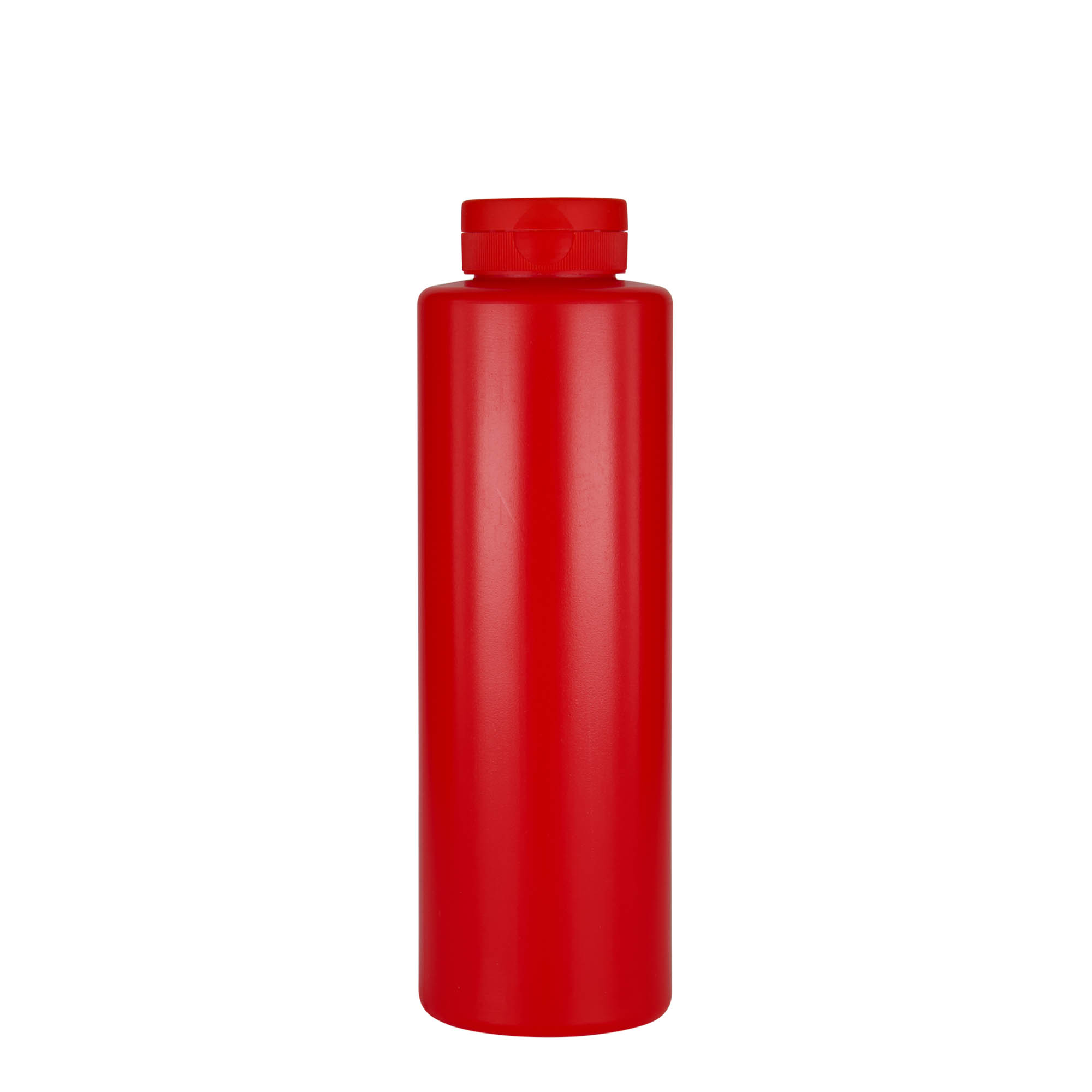 500 ml sauceflaske, LDPE-plast, rød, åbning: 38/400 500 ml sauceflaske, LDPE-plast, rød, åbning: 38/400
