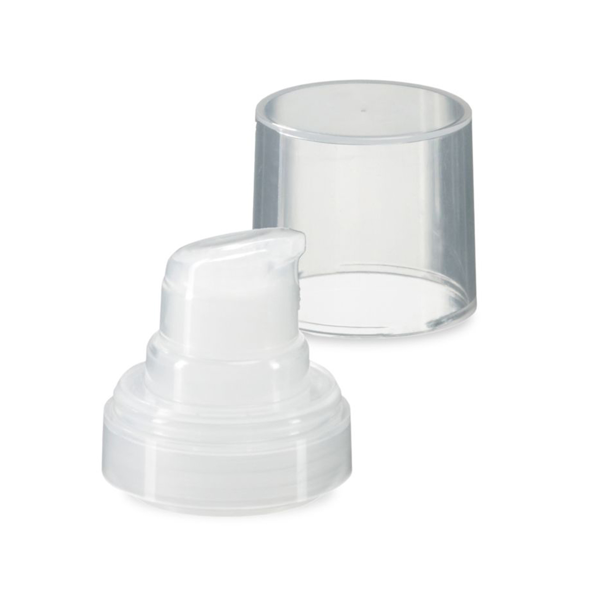 Airless hoved Micro natur + naturfarvet, blank stikdæksel Airless hoved Micro natur + naturfarvet, blank stikdæksel