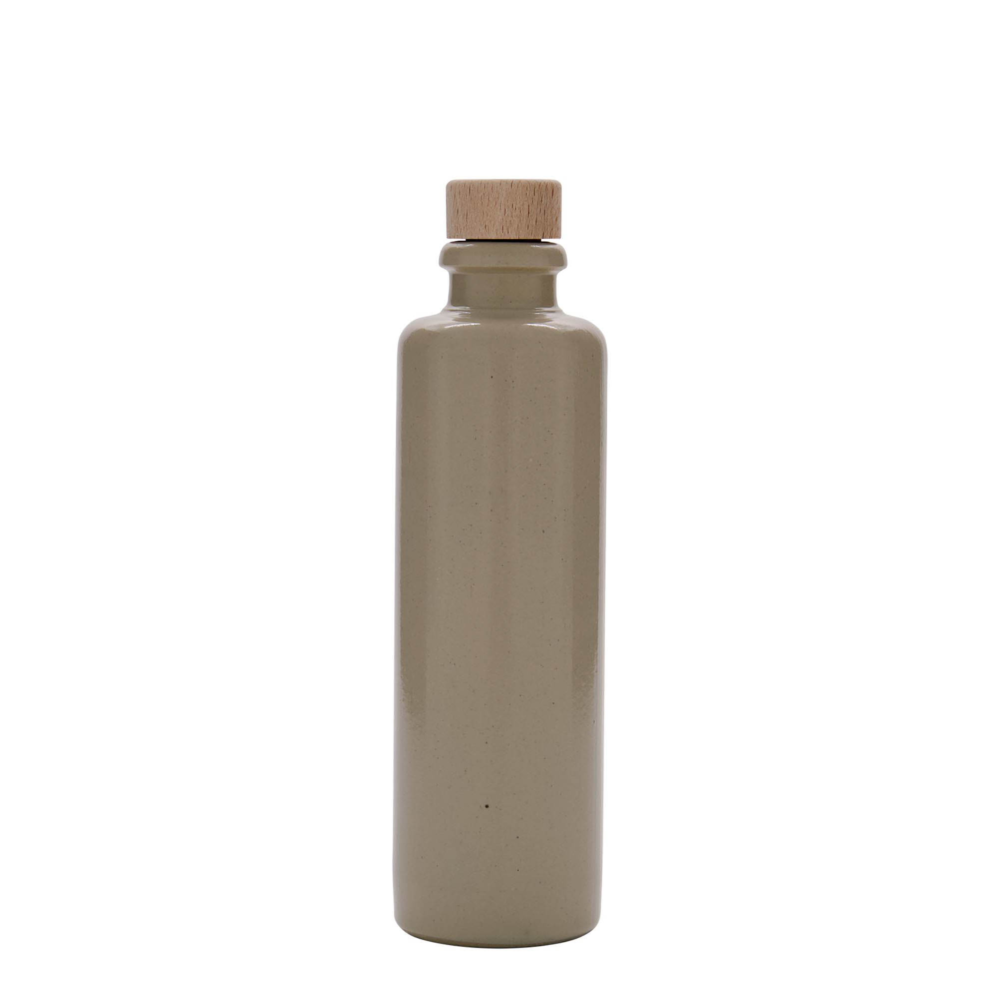 200 ml tonkrukke, stentøj, beige, åbning: kork