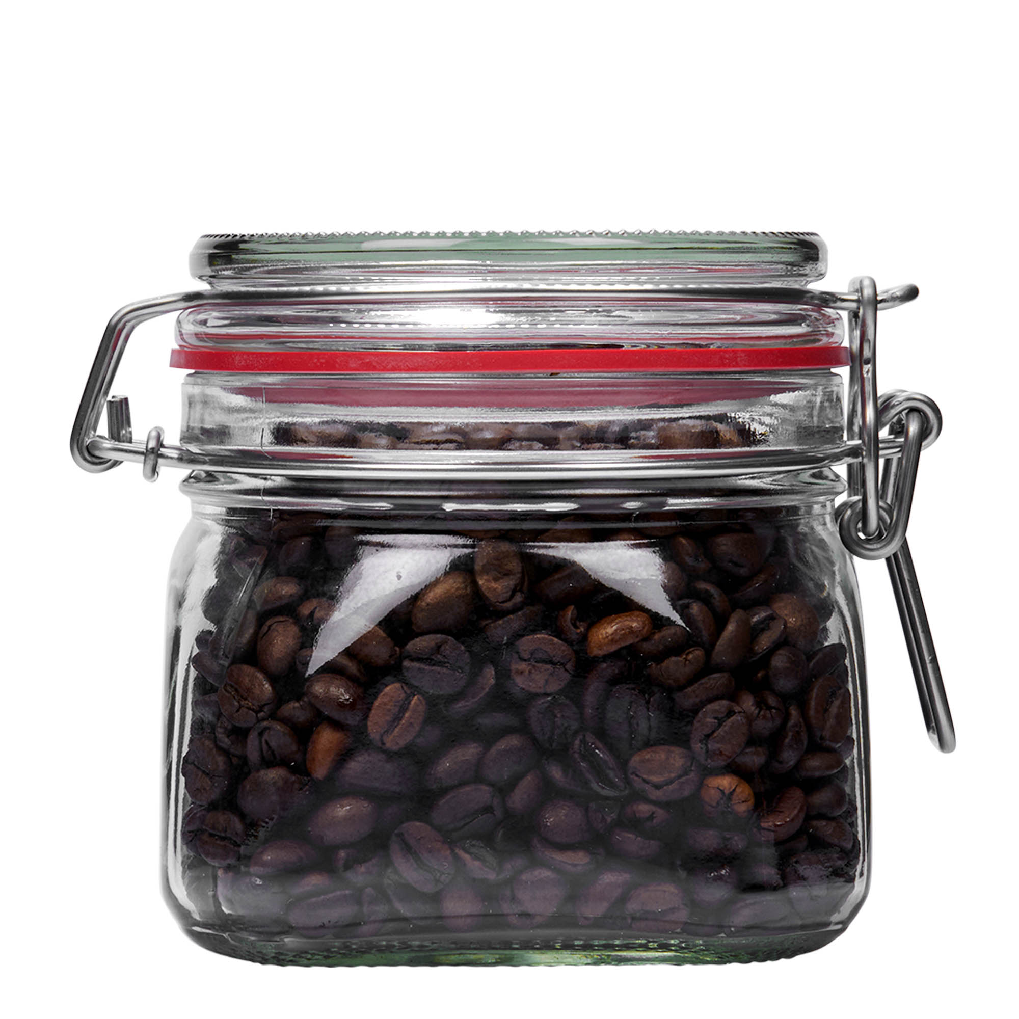 550 ml trådlågsglas, firkantet, åbning: trådlågslukning 550 ml trådlågsglas, firkantet, åbning: trådlågslukning