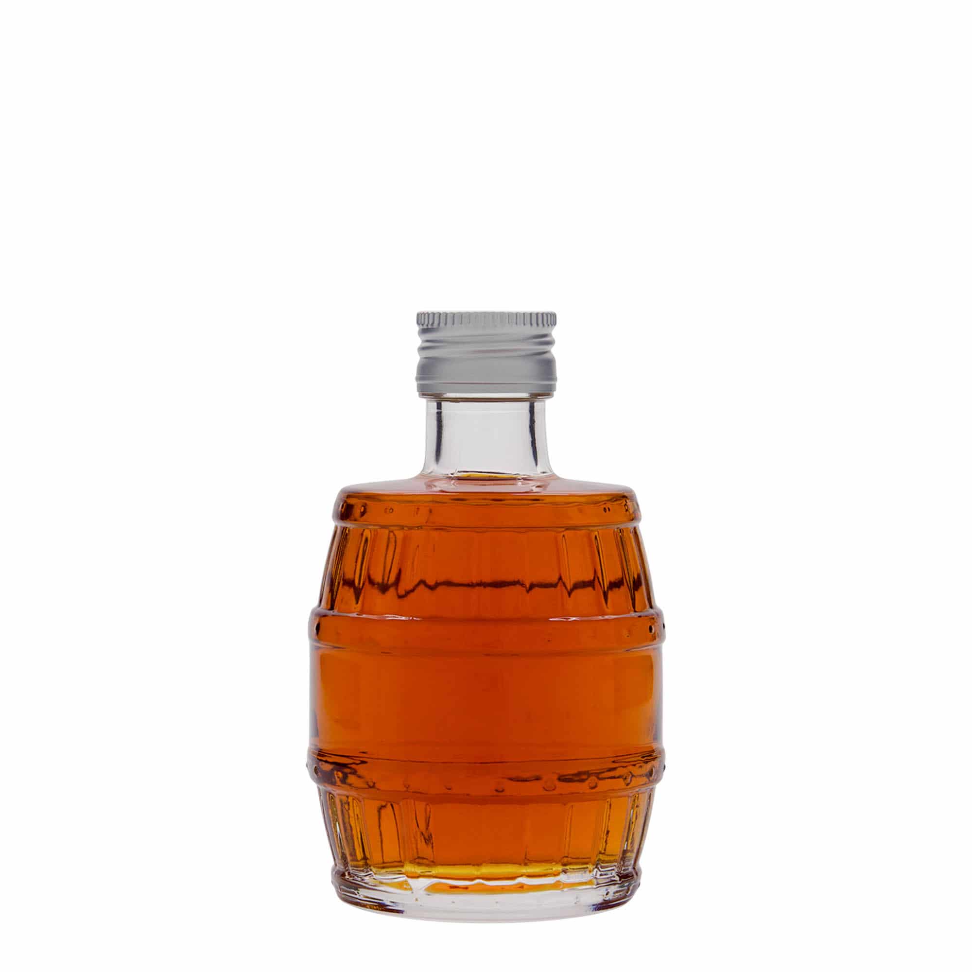 200 ml glasflaske 'Tønde', åbning: PP 28